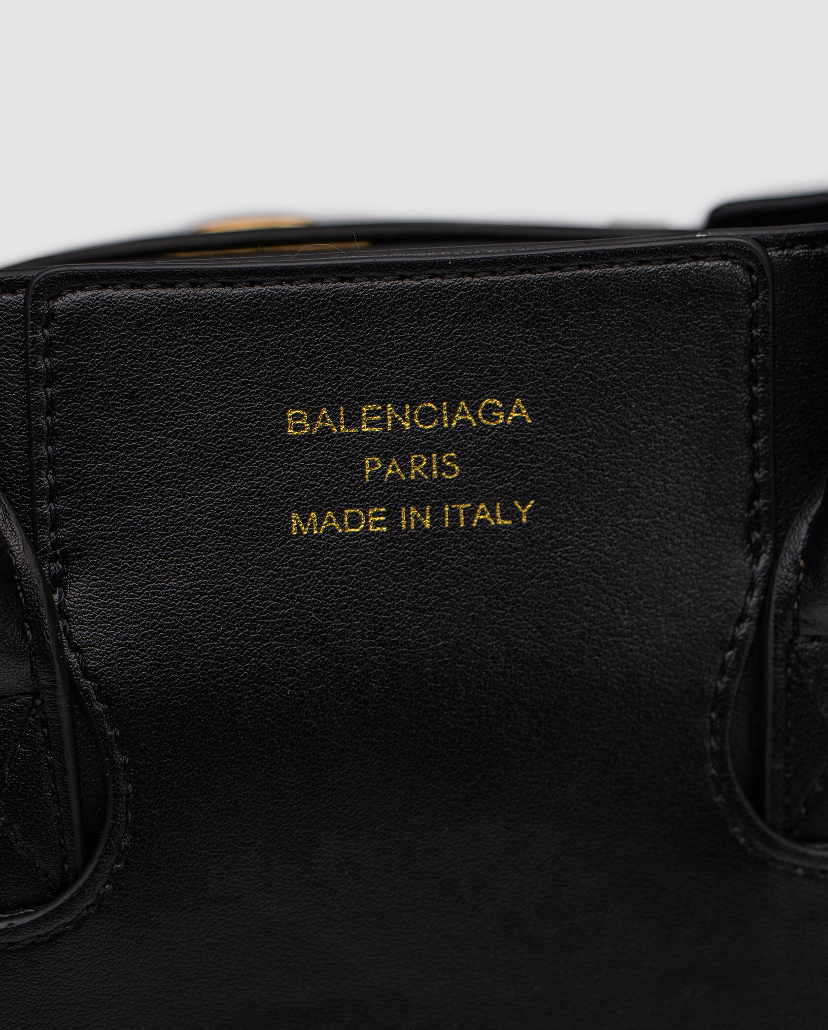 Balenciaga Bel Air Small Carry All Bag in Black\Gold - 8