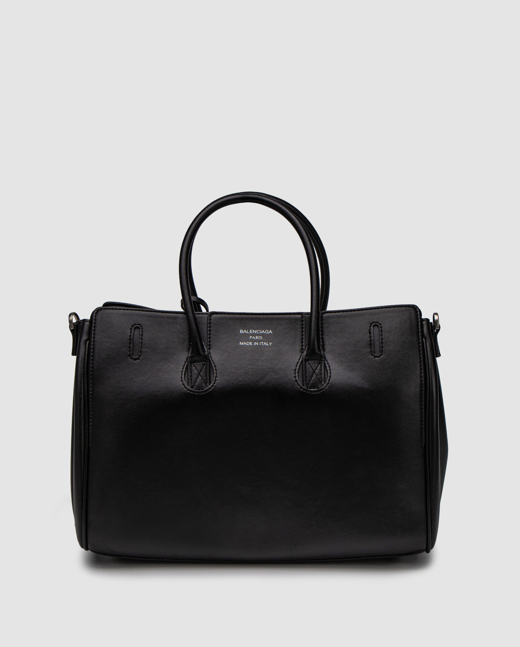 Balenciaga Bel Air Small Carry All Bag in Black\Silver - 5