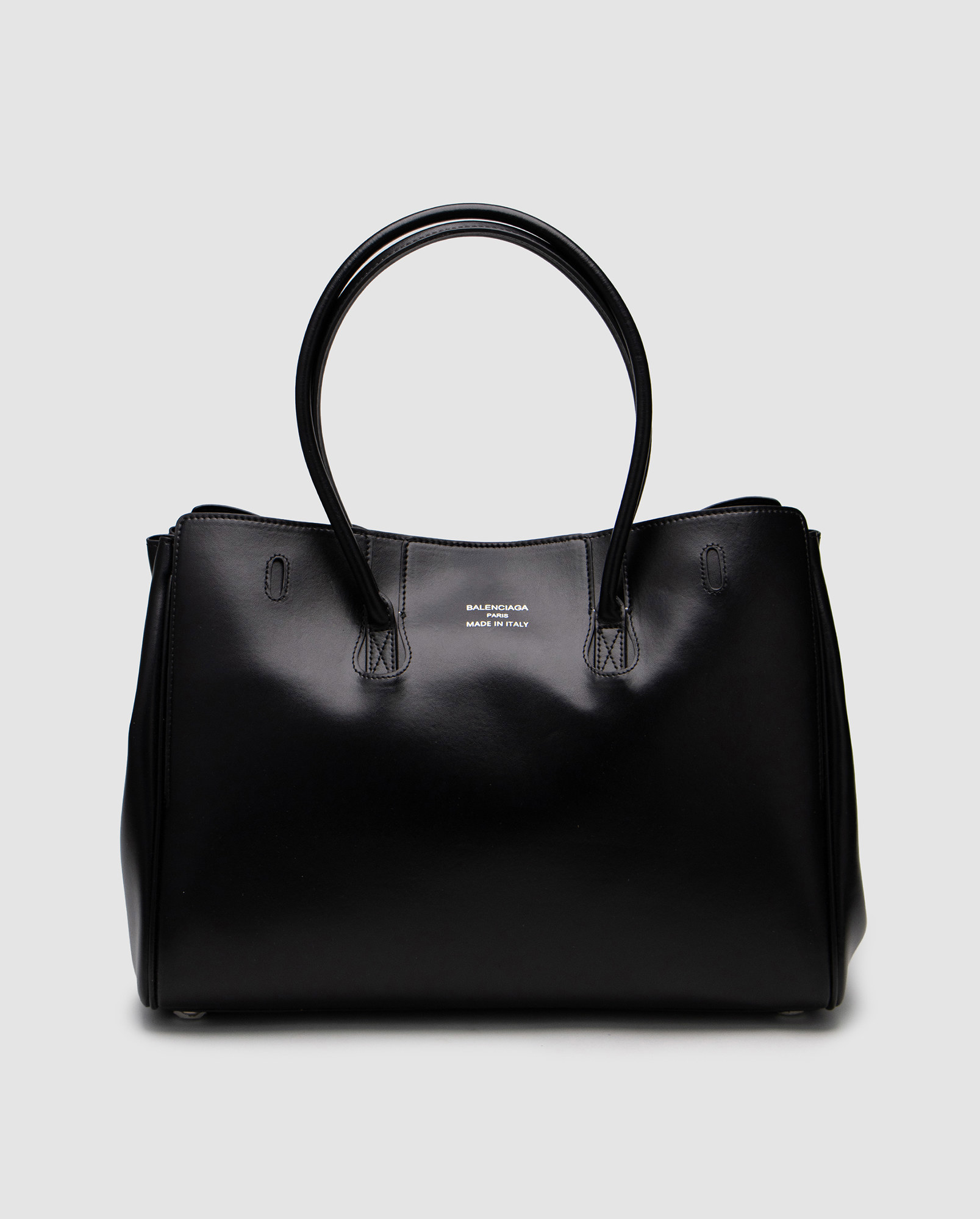 Balenciaga Bel Air Tote Bag Black/Silver - 12