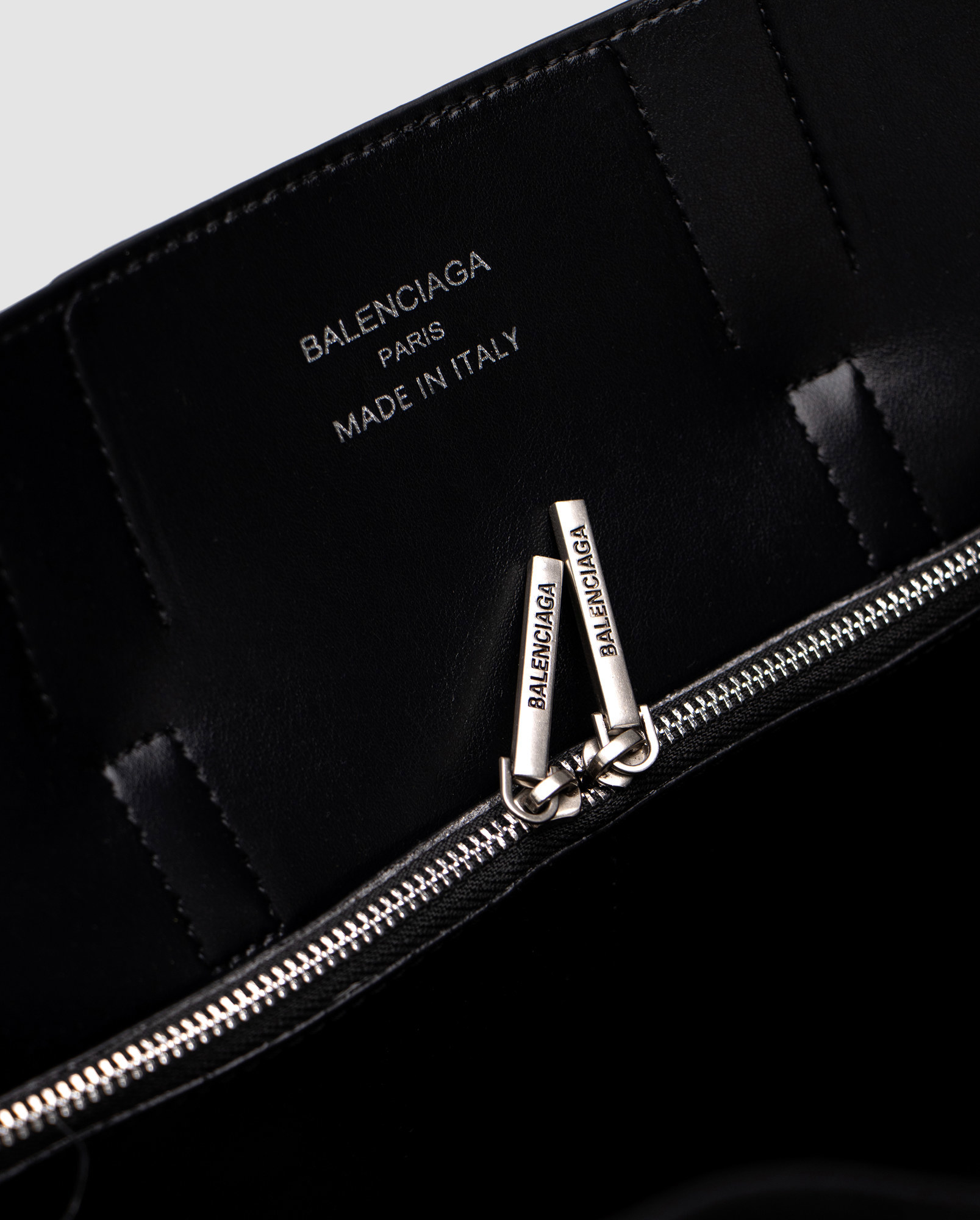 Balenciaga Bel Air Tote Bag Black/Silver - 13