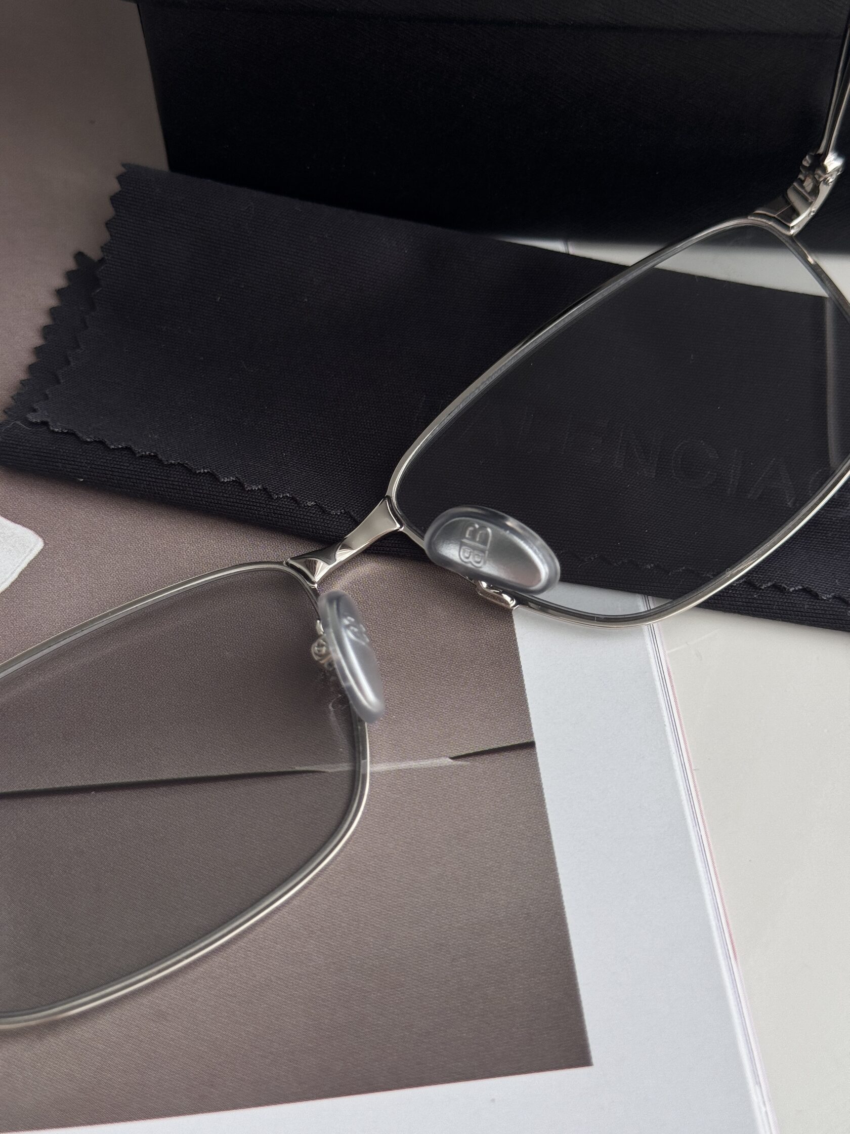 Balenciaga Clear/Silver BB0415O 002 XL - 6