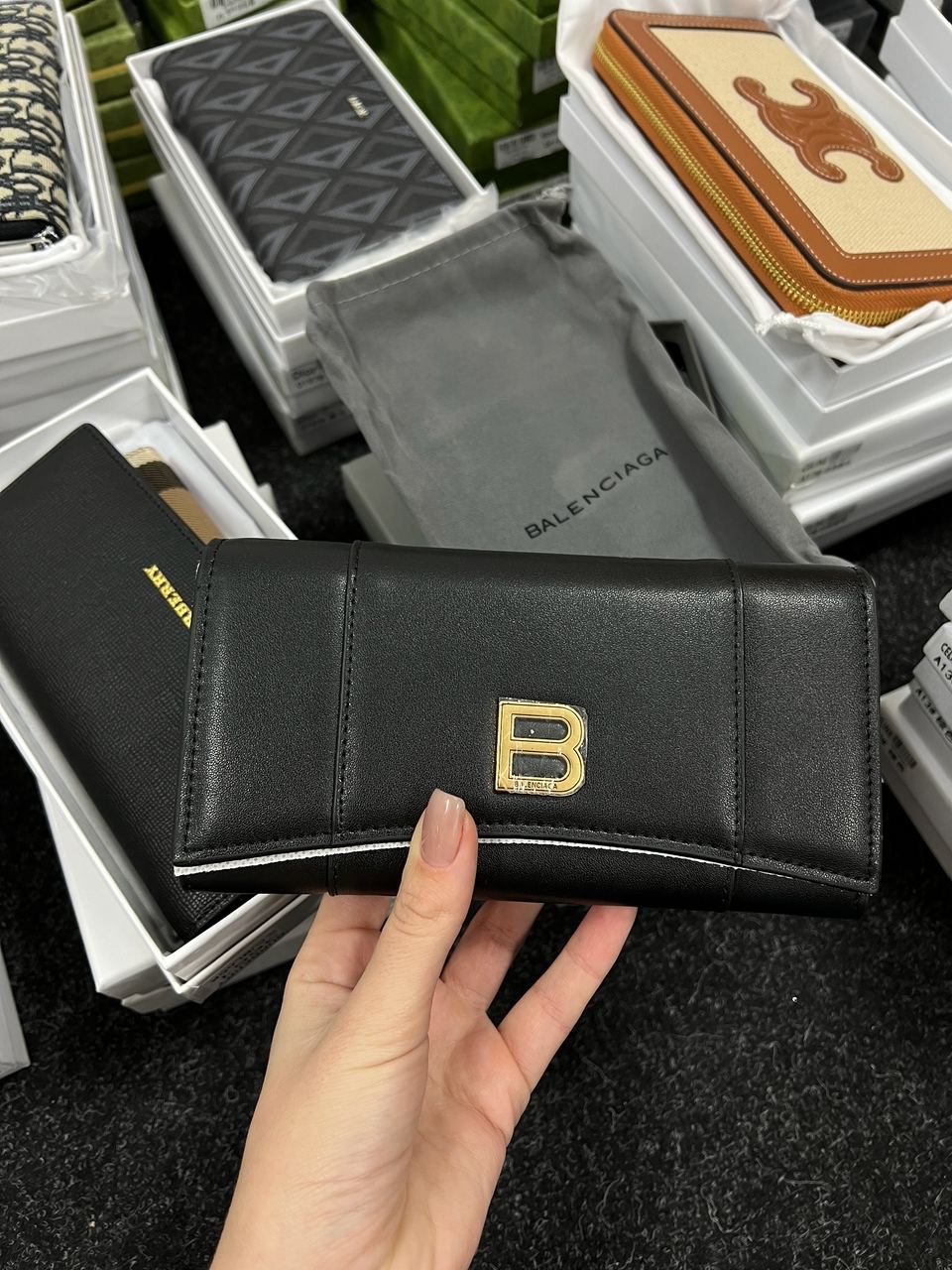 Balenciaga Hourglass Continental Wallet - 6