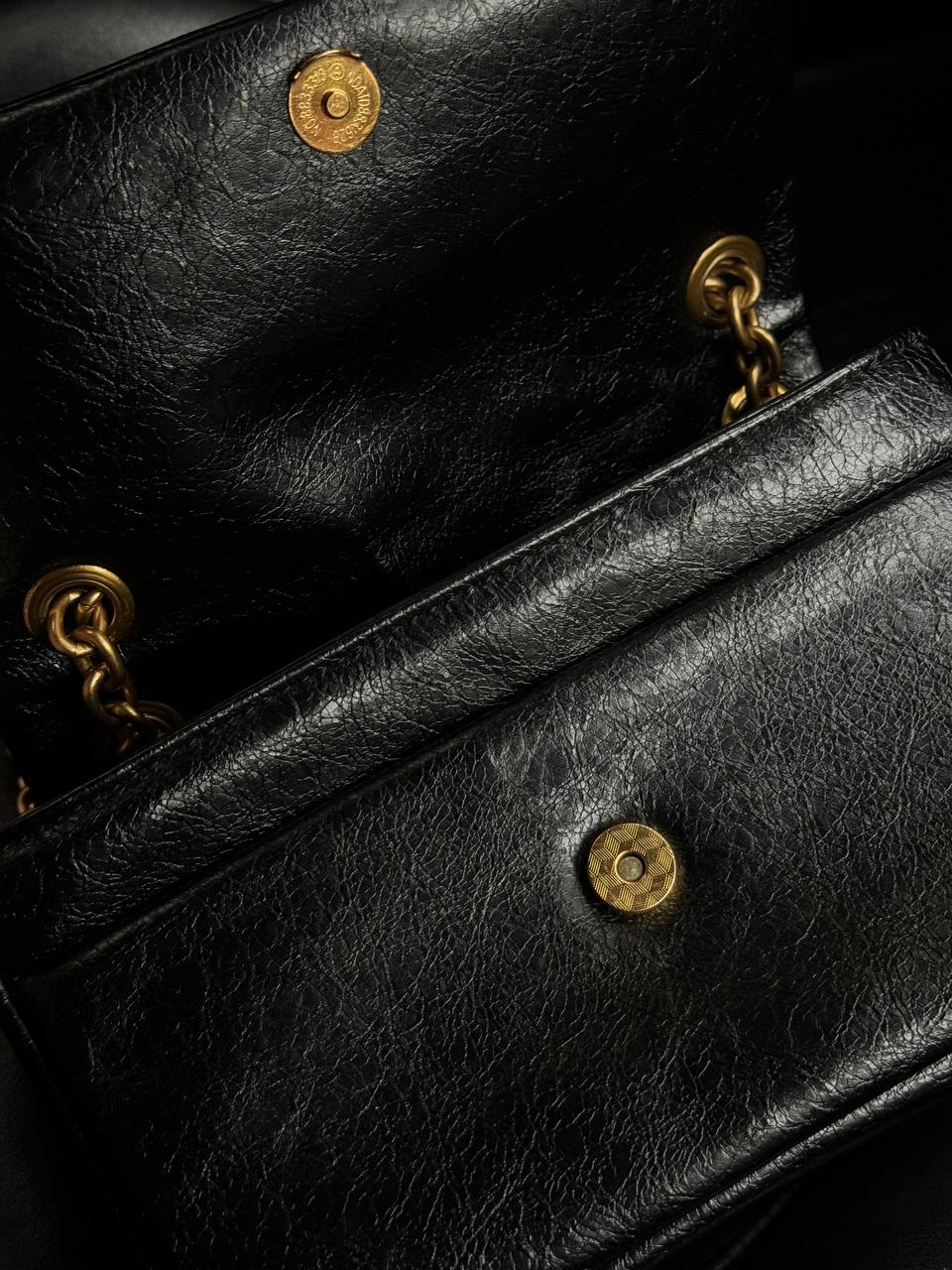 Balenciaga Monaco Mini Chain Bag Black/Gold - 4