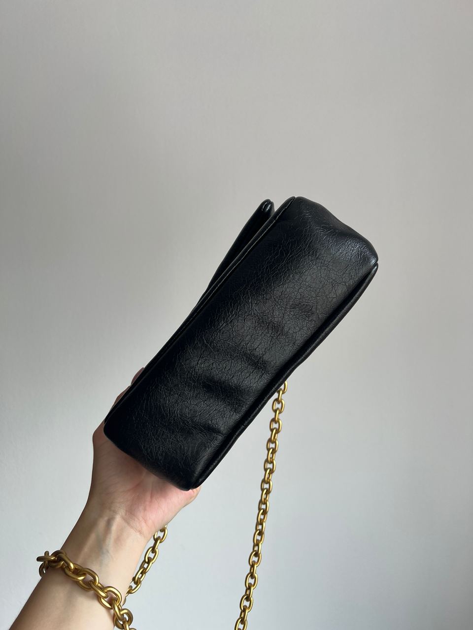 Balenciaga Monaco Mini Chain Bag Black/Gold - 8