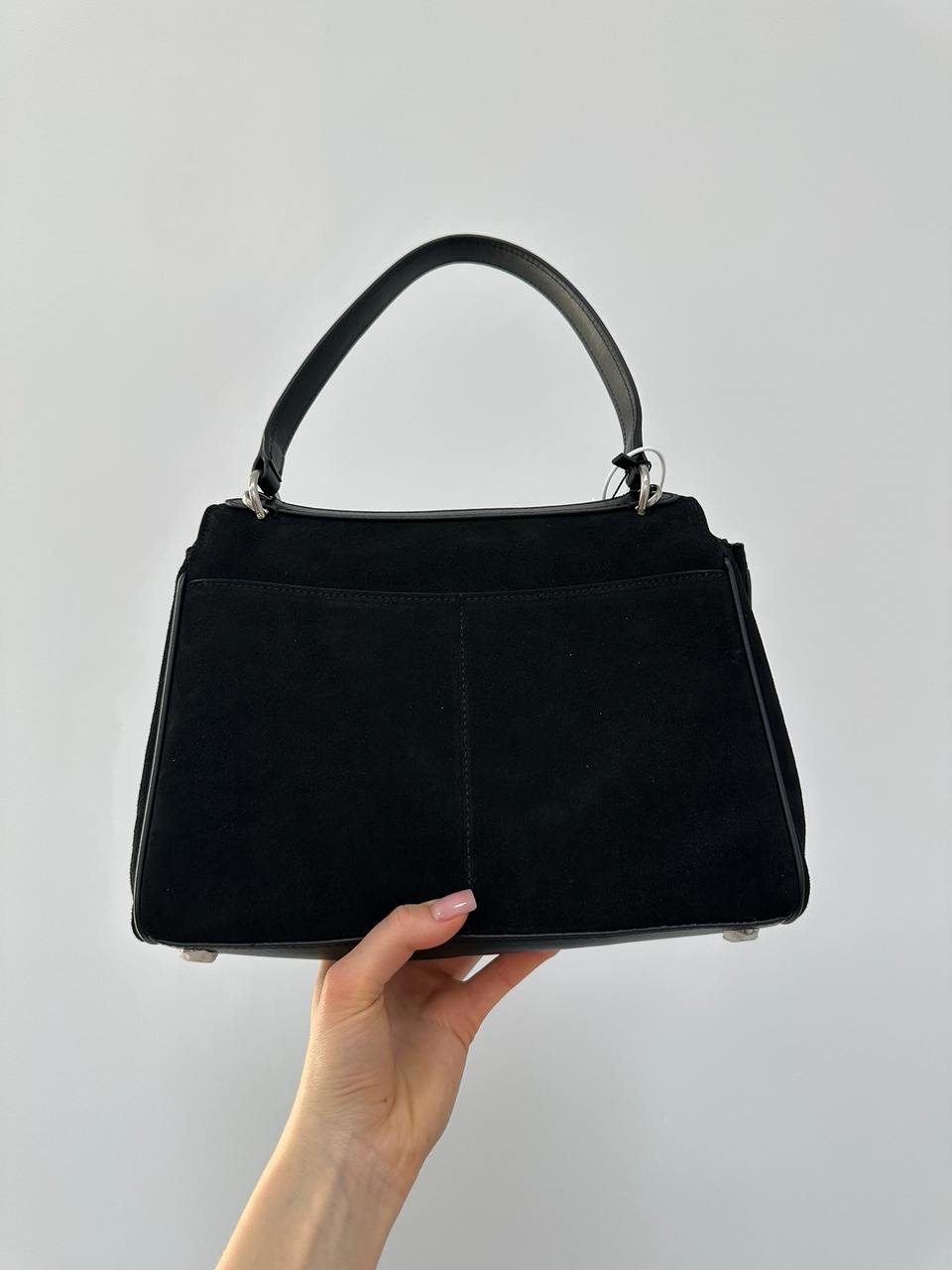 Balenciaga Rodeo Black Suede/Silver Hardware - 5