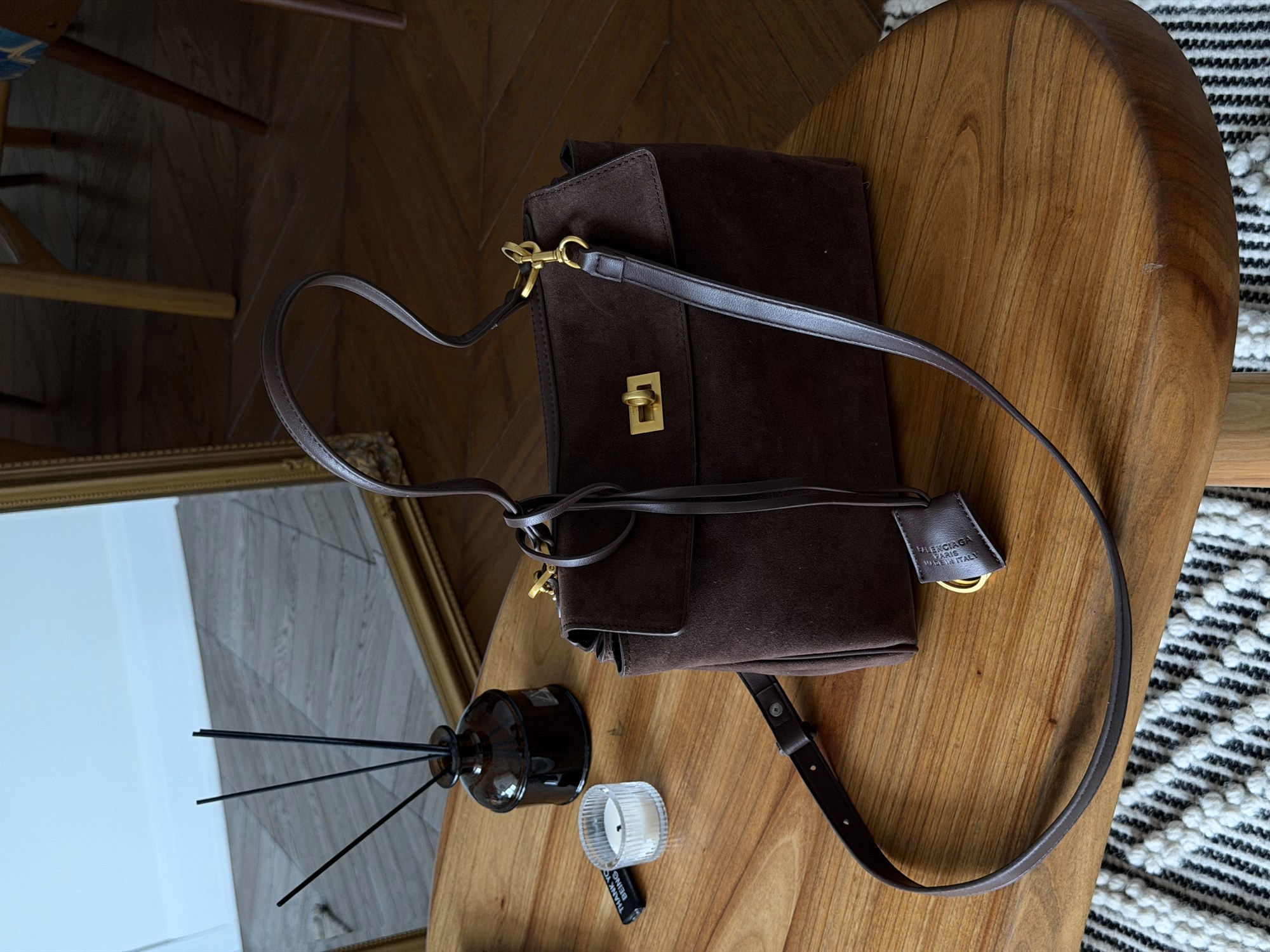 Balenciaga Rodeo Brown Suede/Gold Hardware - 6