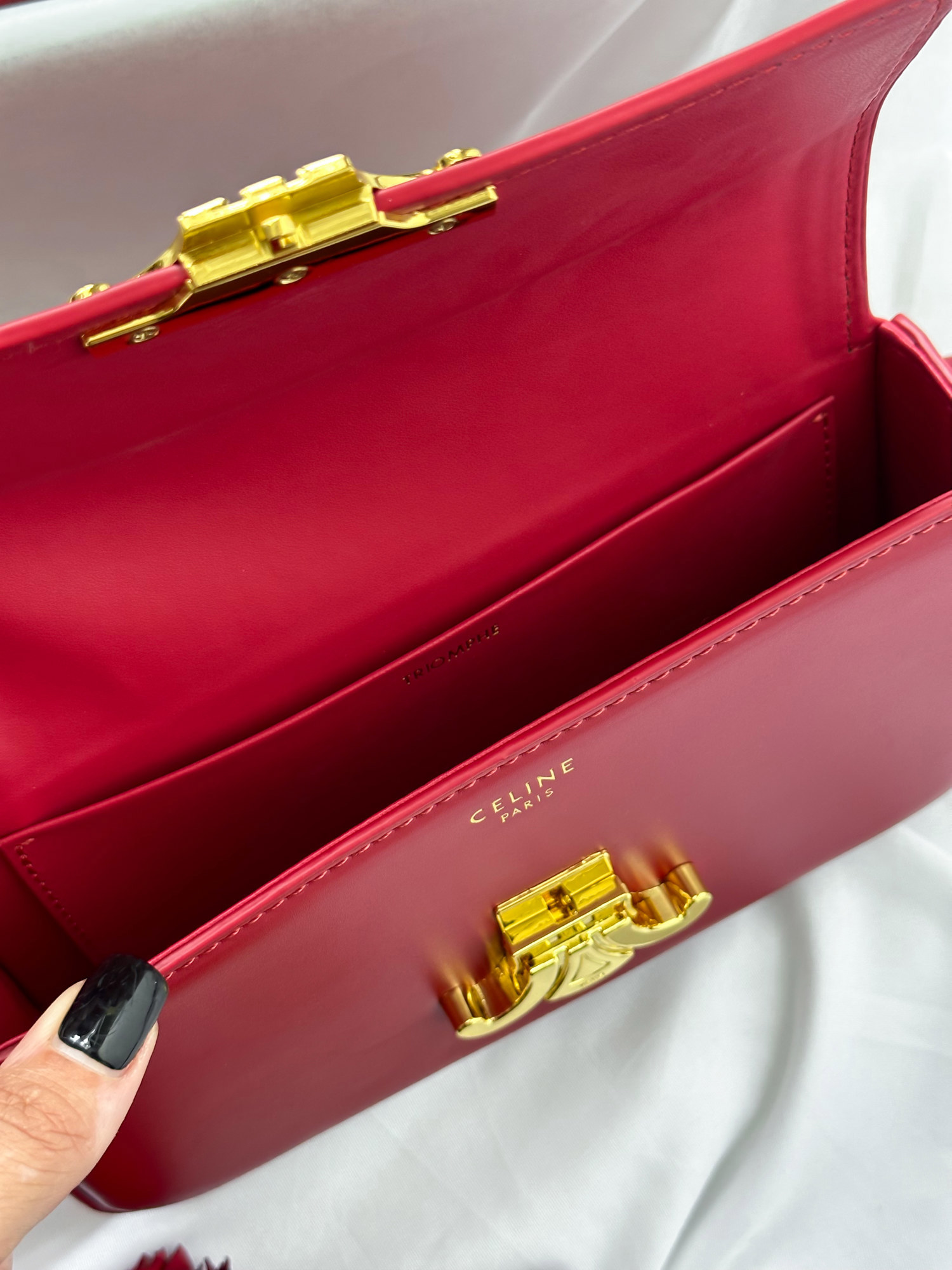 Balenciaga Rodeo Brown Suede/Gold Hardware Shoulder Bag Claude In Shiny Calfskin Burgundy [звичайна б - 9