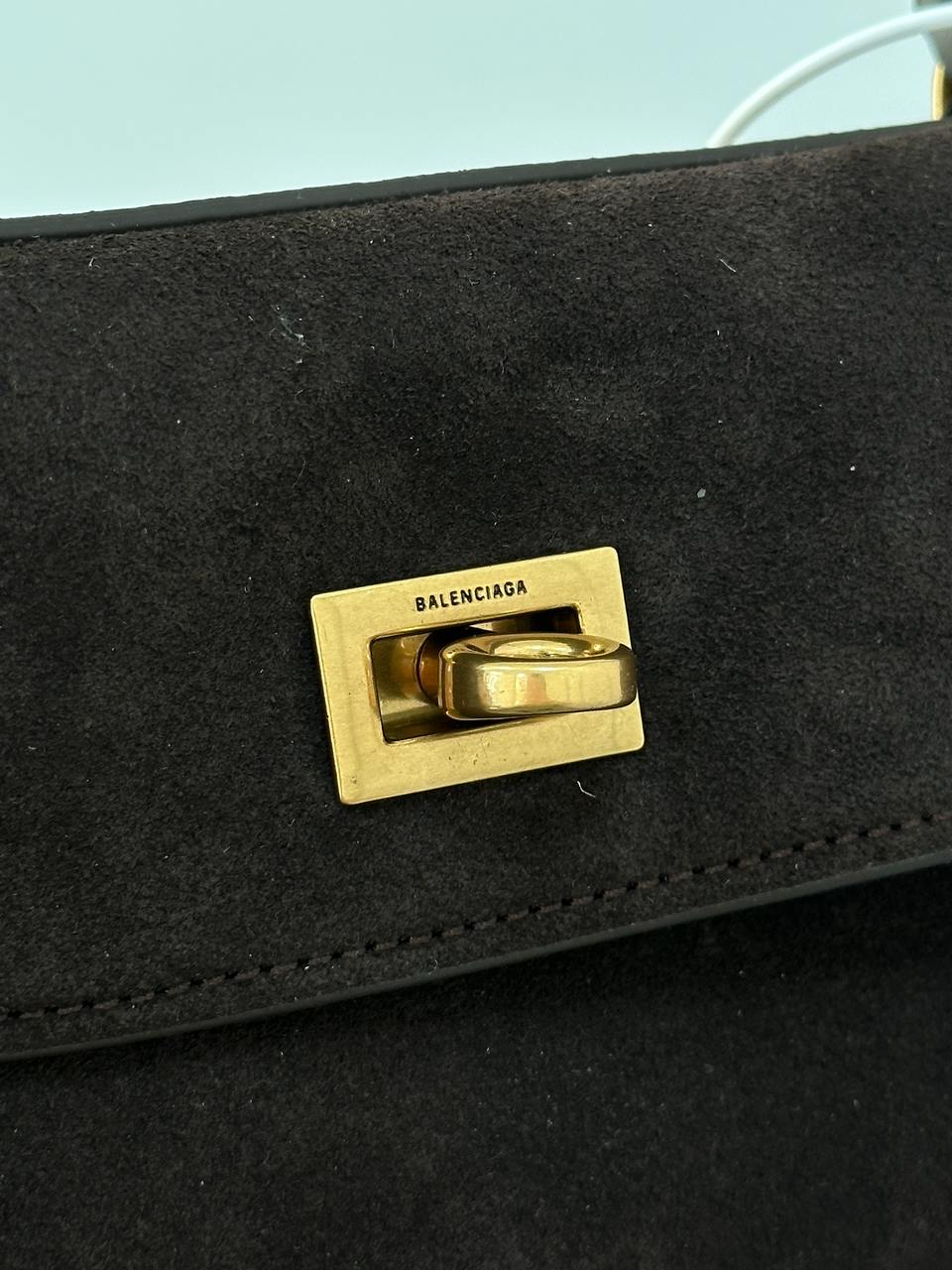 Balenciaga Rodeo Brown Suede/Gold Hardware - 8