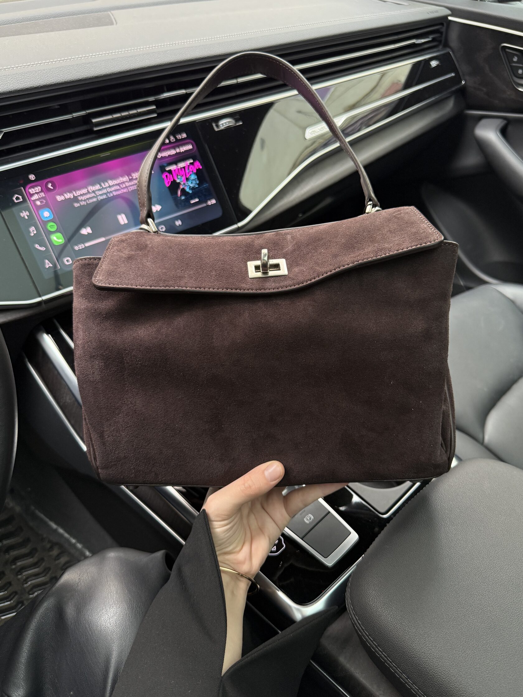 Balenciaga Rodeo Brown Suede/Silver Hardware - 15