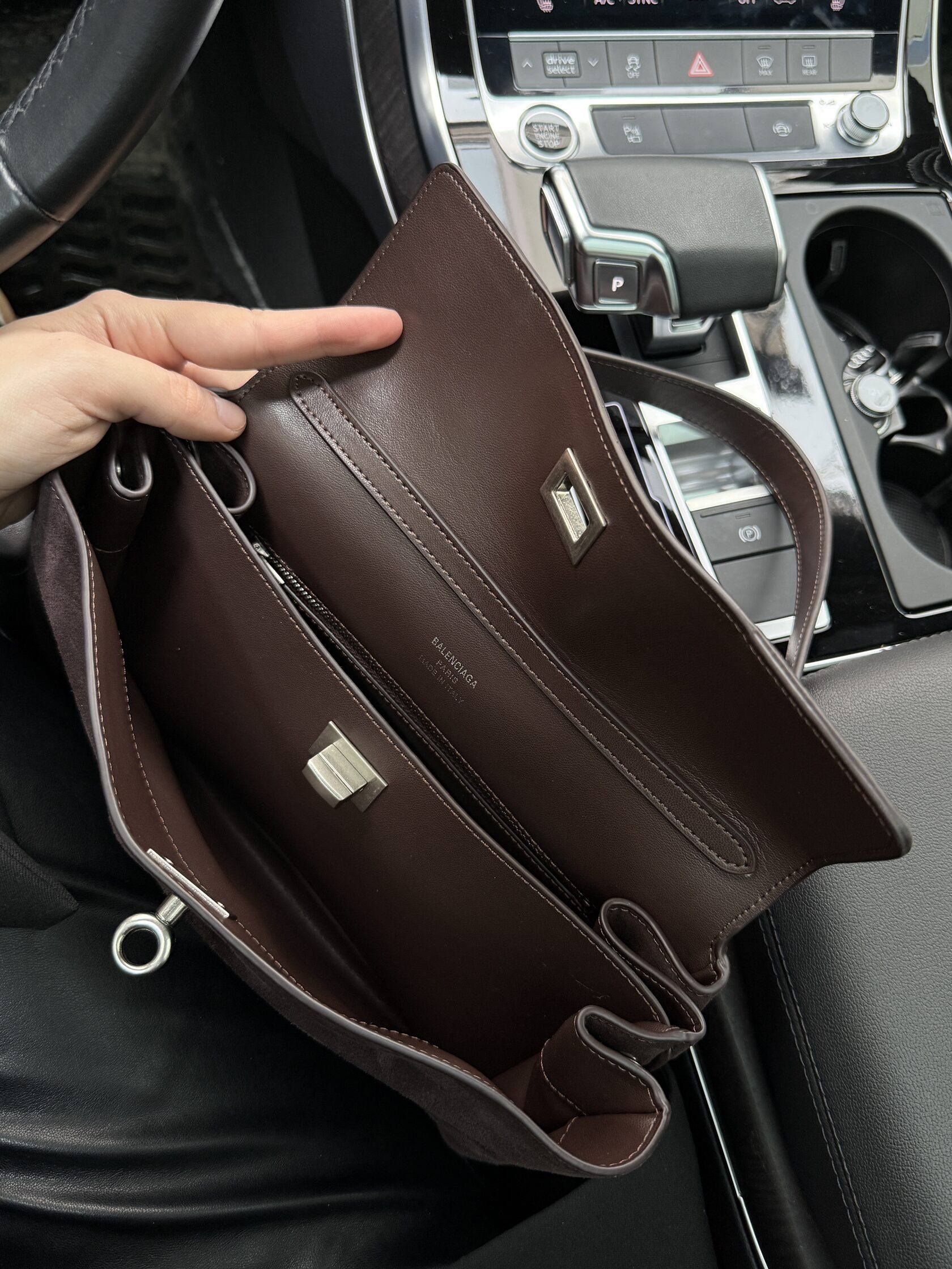 Balenciaga Rodeo Brown Suede/Silver Hardware - 27