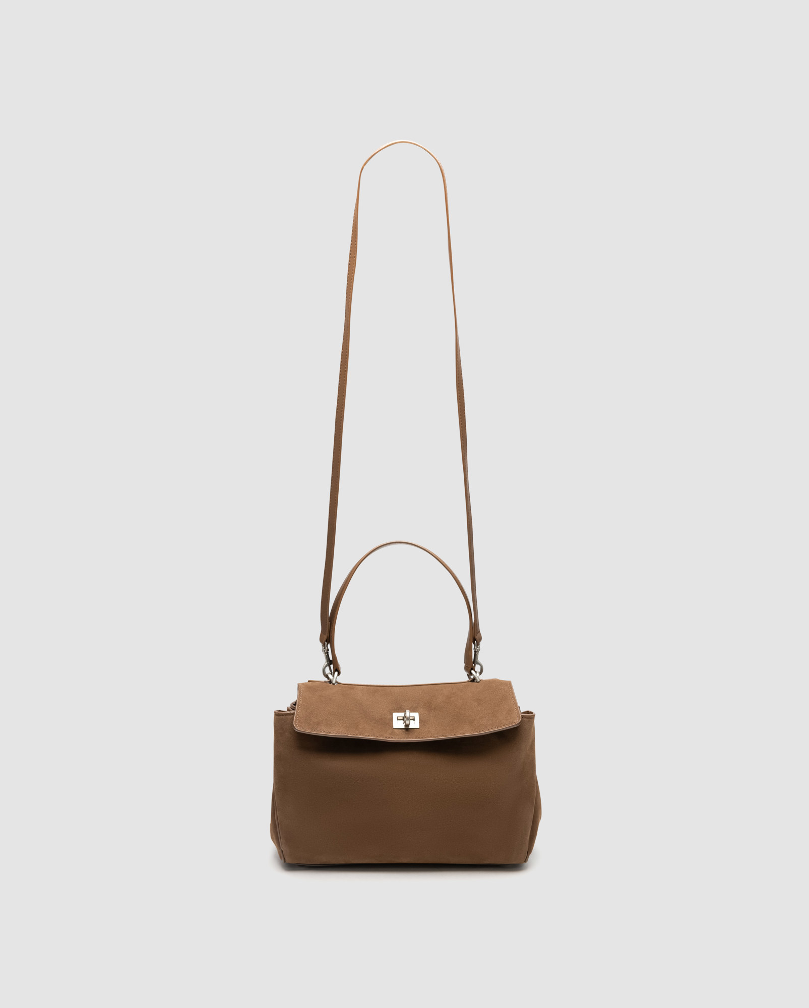 Balenciaga Rodeo Brown Suede/Silver