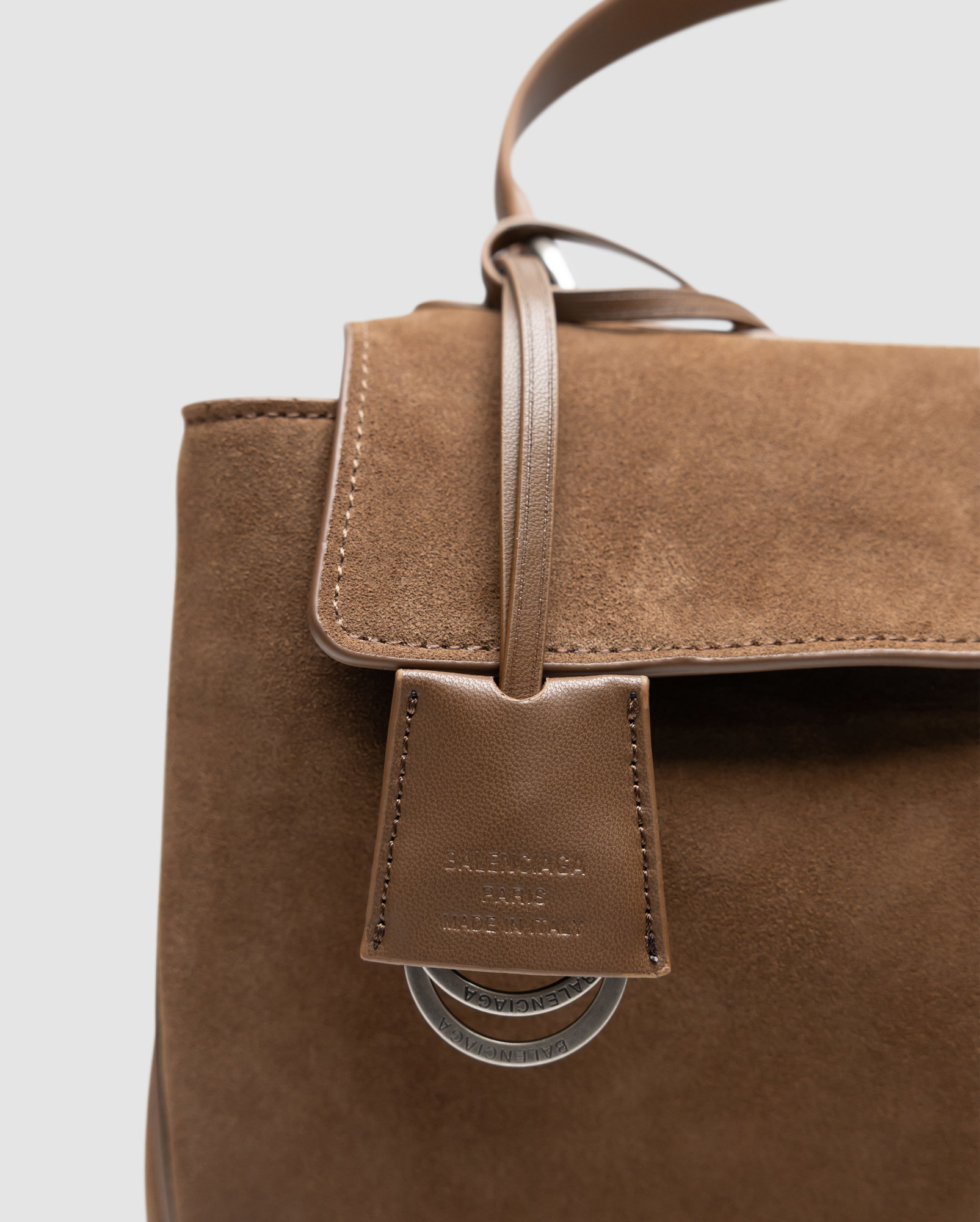 Balenciaga Rodeo Brown Suede/Silver - 8