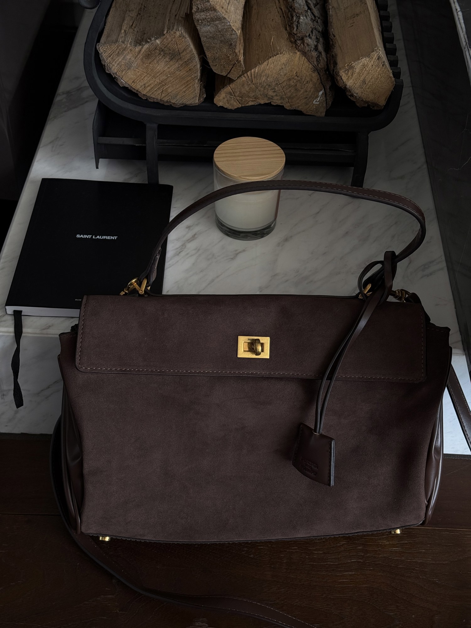 Balenciaga Rodeo Large Brown Suede/Gold Hardware - 8