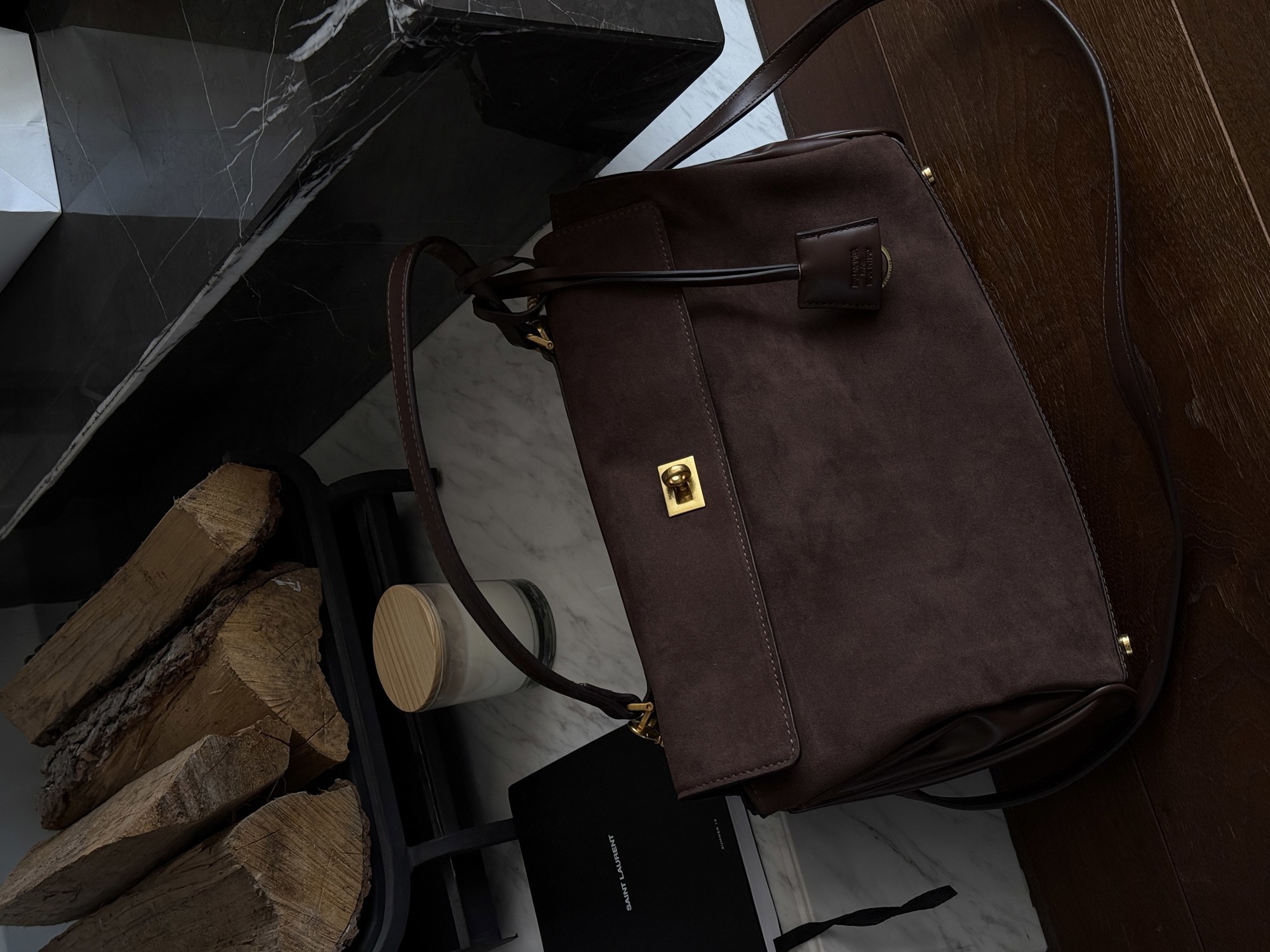 Balenciaga Rodeo Large Brown Suede/Gold Hardware - 7