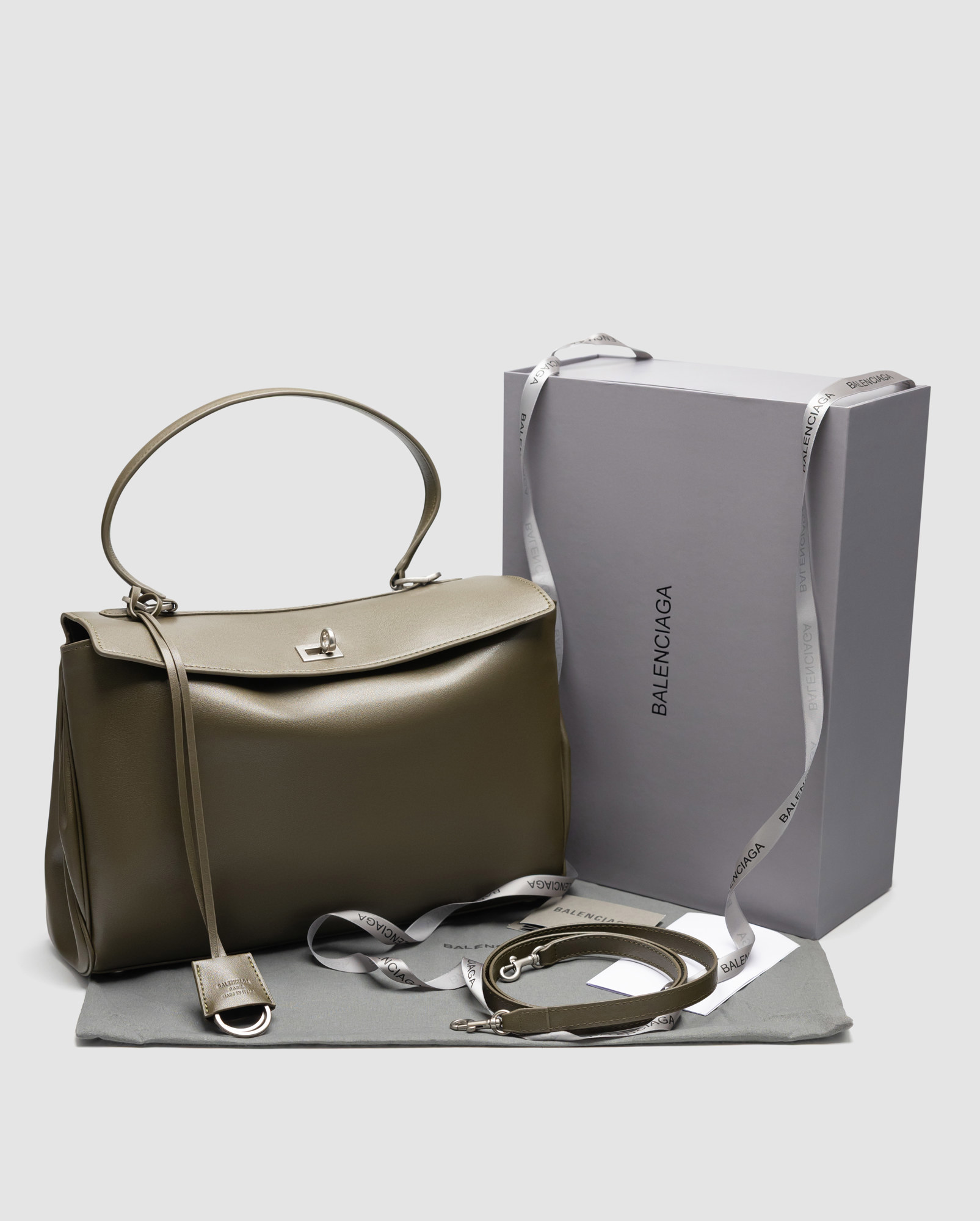 Balenciaga Rodeo Large Olive/Silver - 10