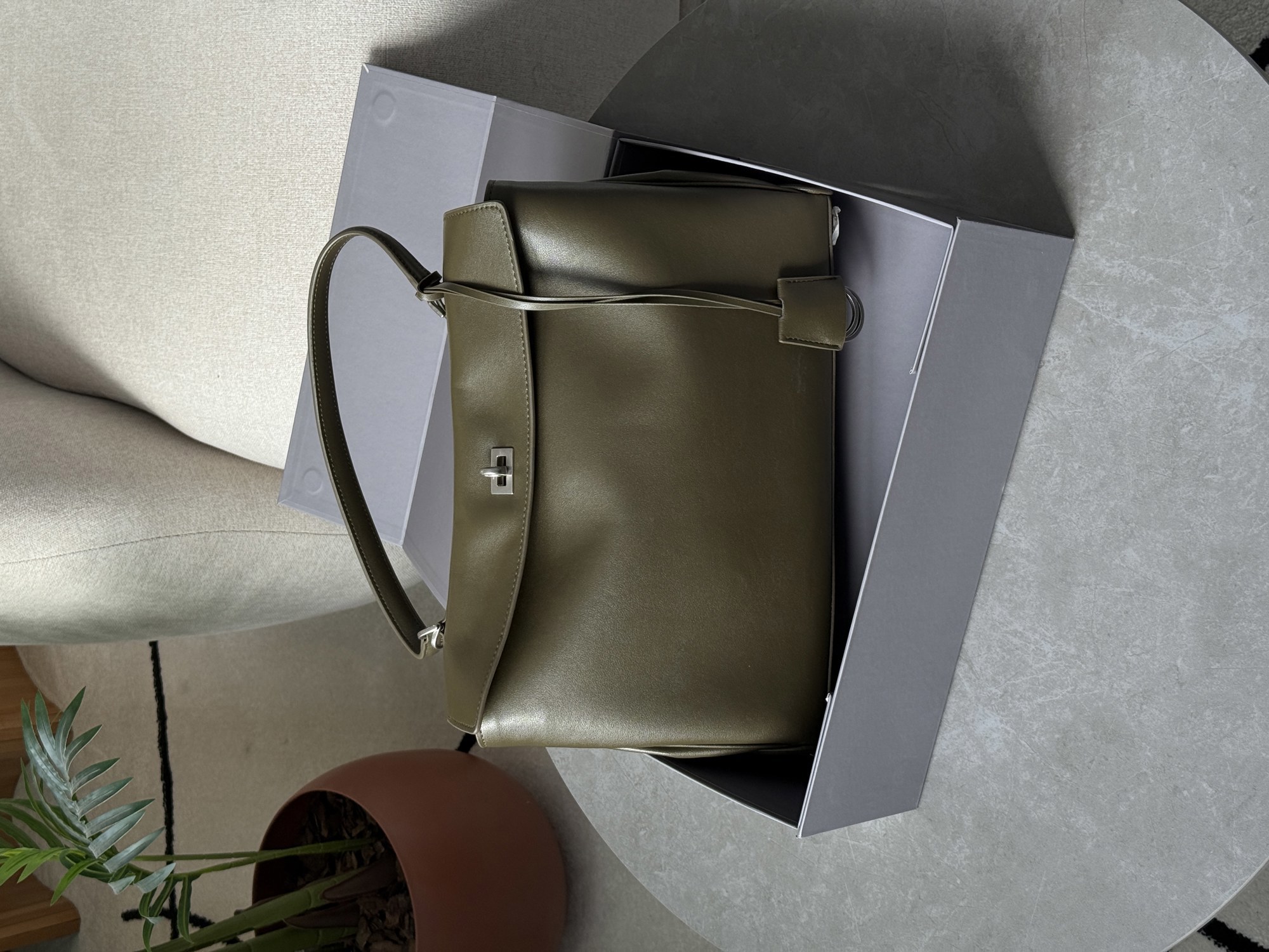 Balenciaga Rodeo Large Olive/Silver - 11