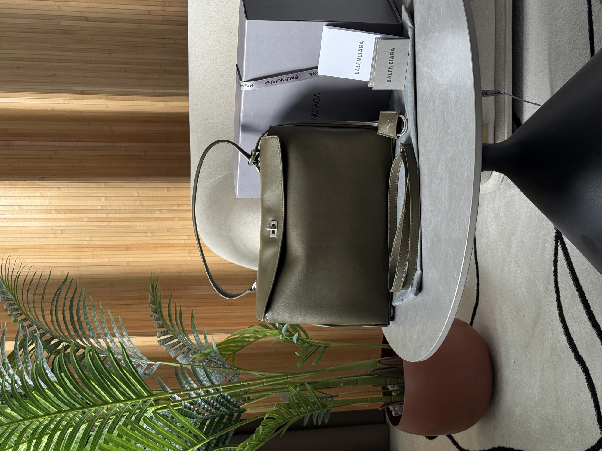 Balenciaga Rodeo Large Olive/Silver - 12