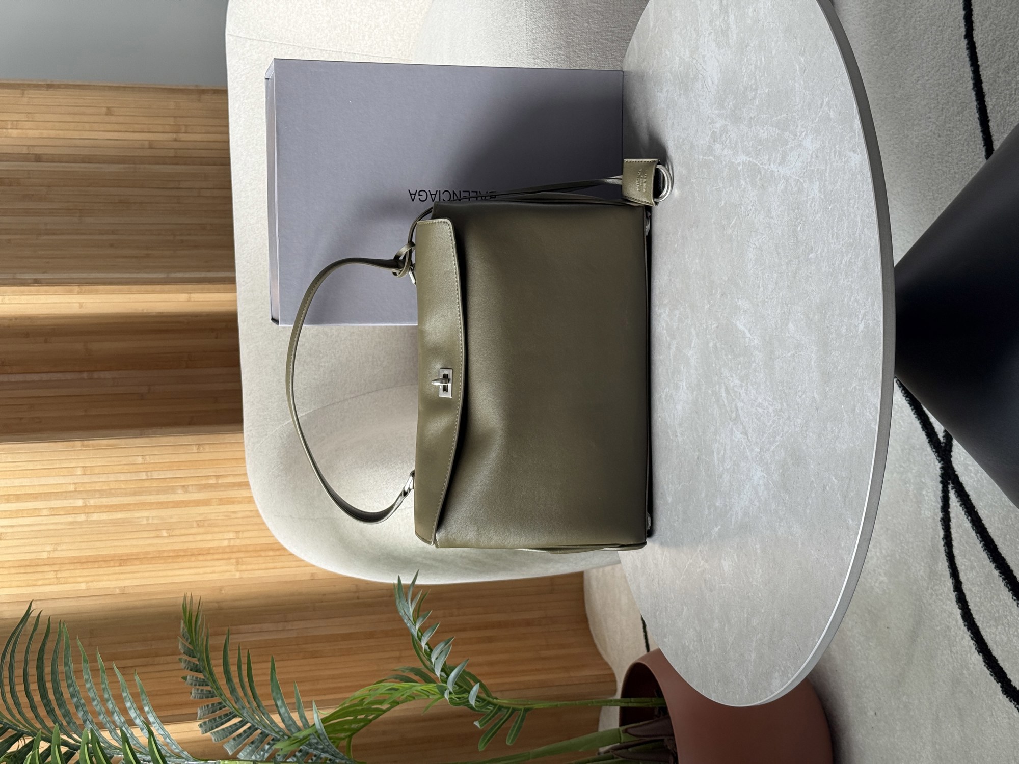 Balenciaga Rodeo Large Olive/Silver - 15