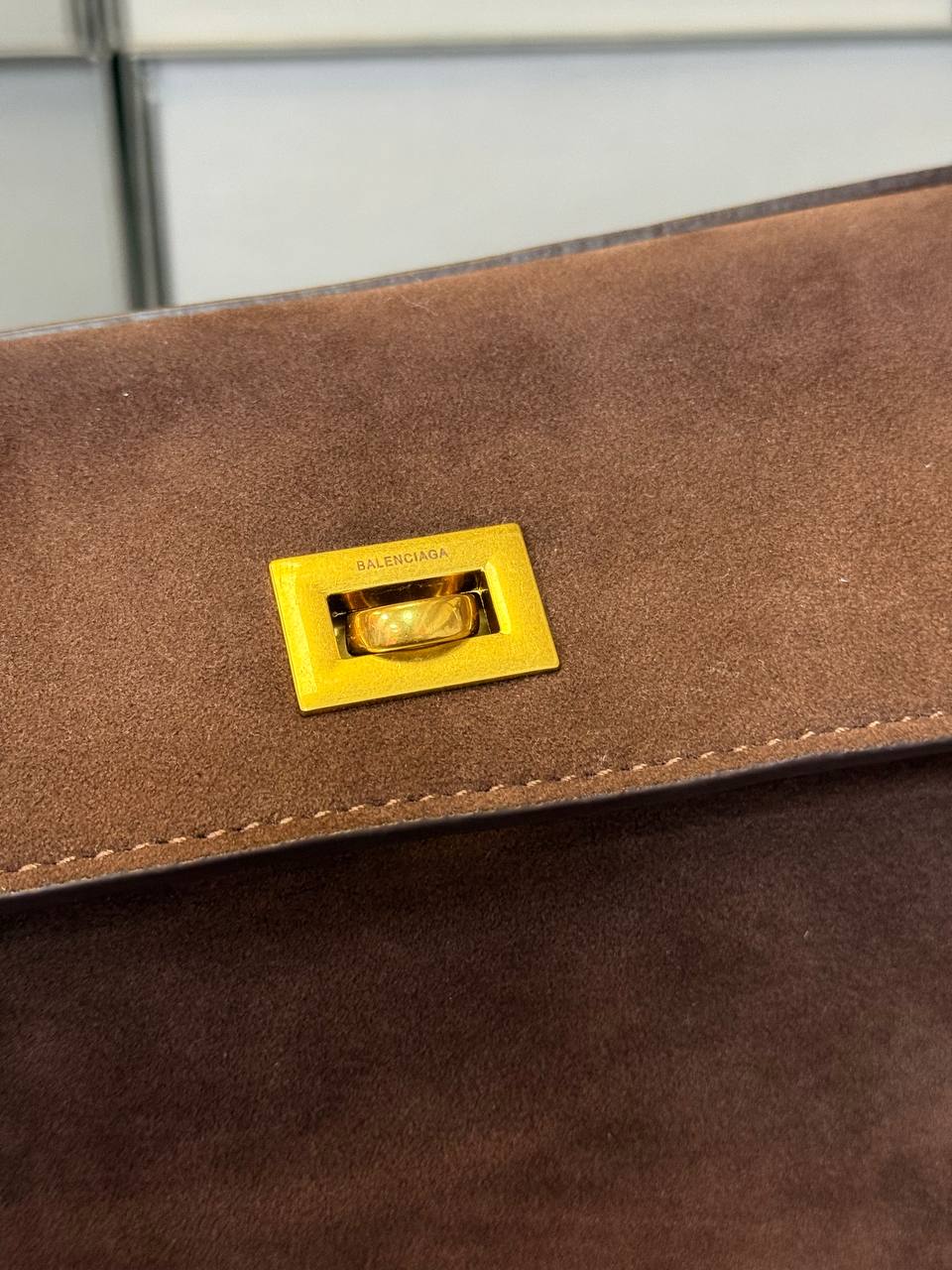 Balenciaga Rodeo Large Suede Brown/Gold Hardware - 6