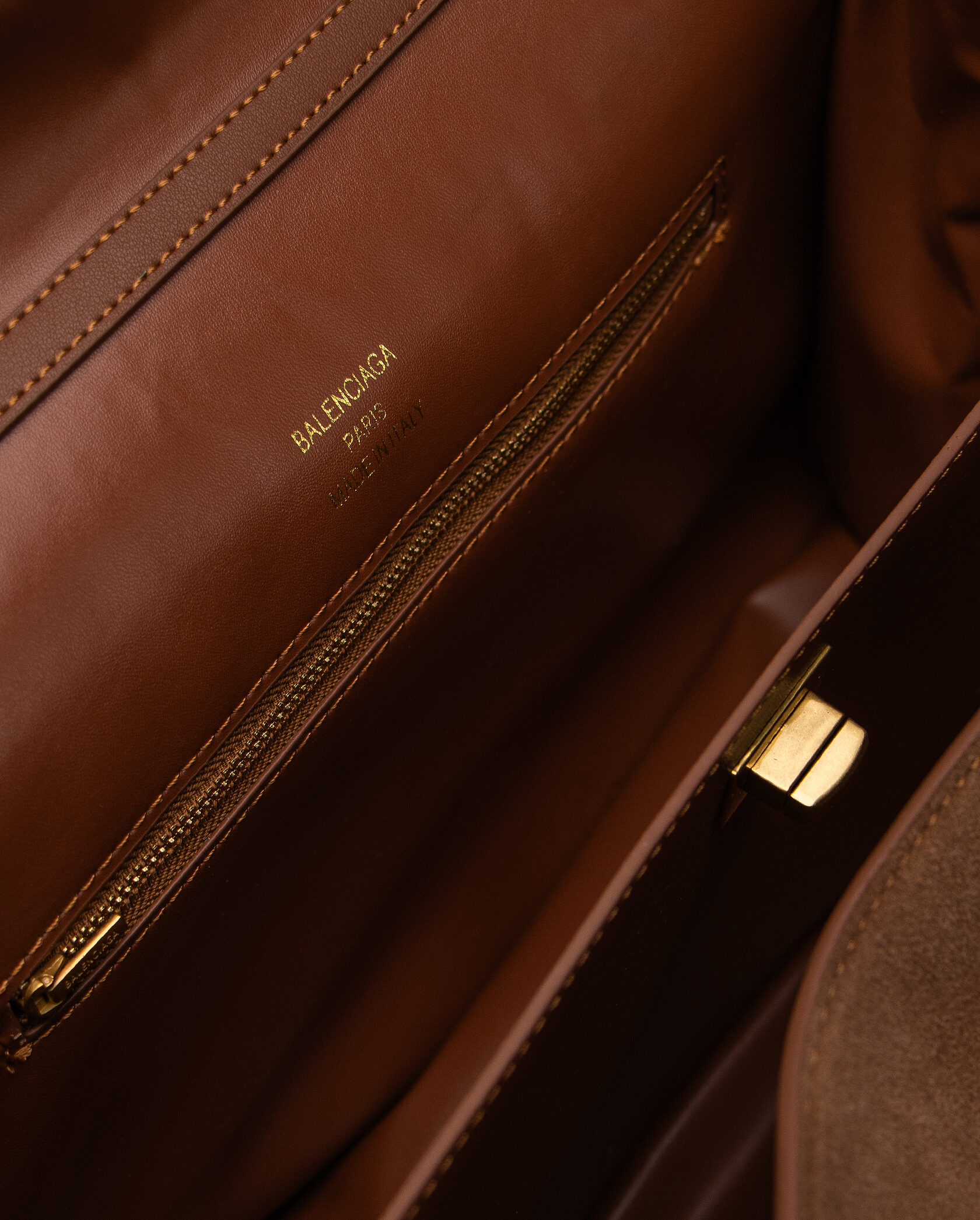 Balenciaga Rodeo Large Suede Brown/Gold Hardware - 14