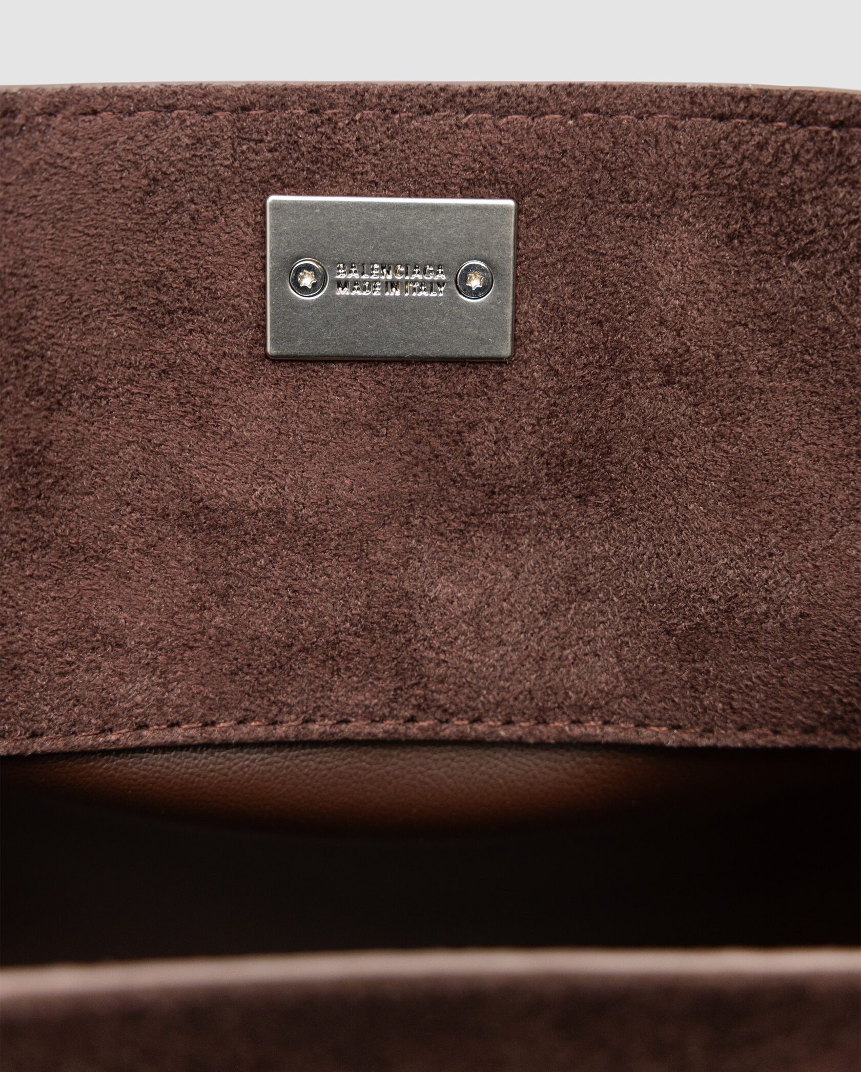 Balenciaga Rodeo Large Suede Brown/Silver Hardware - 23