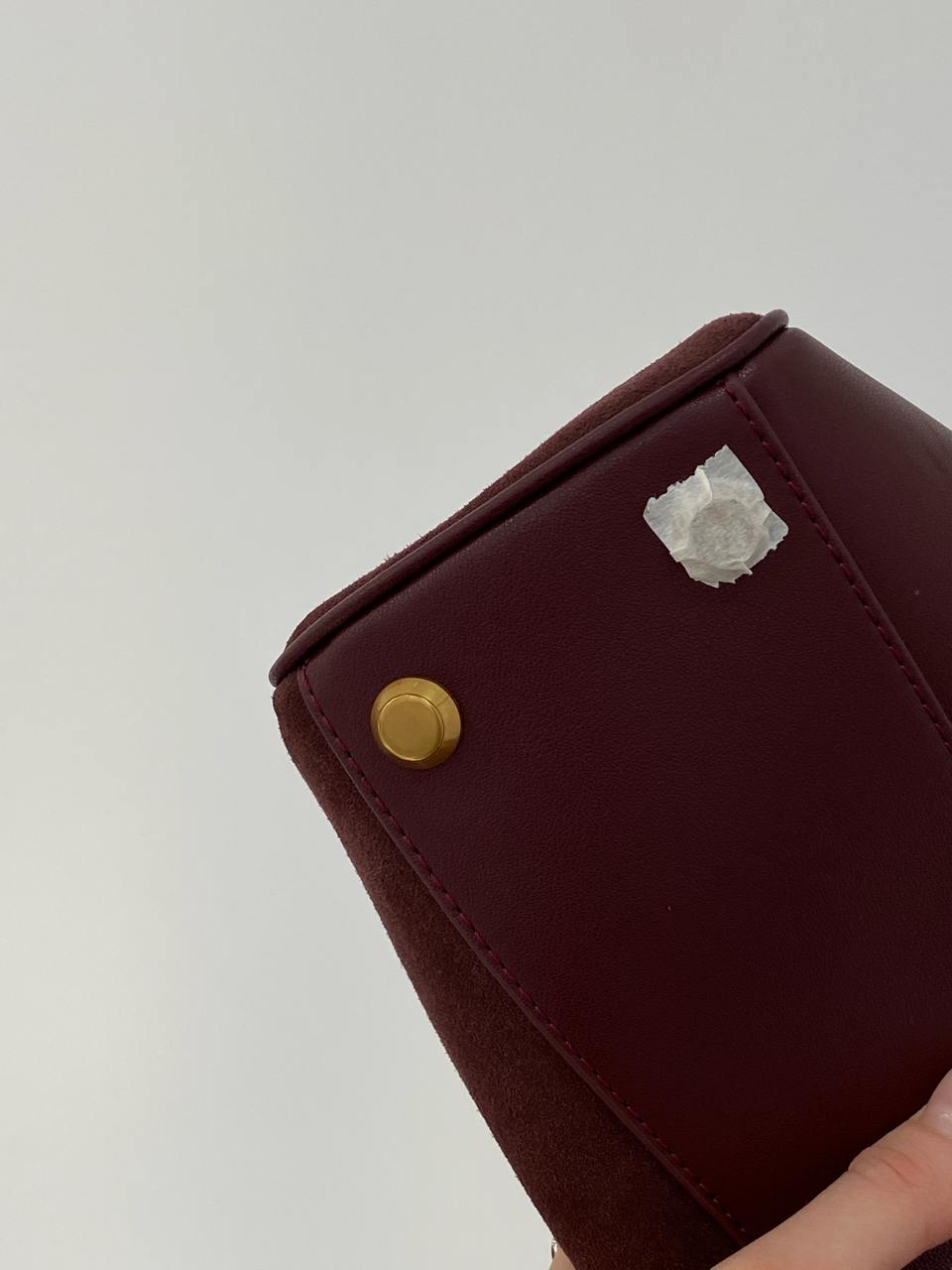 Balenciaga Rodeo Large Suede Burgundy/Gold Hardware - 10