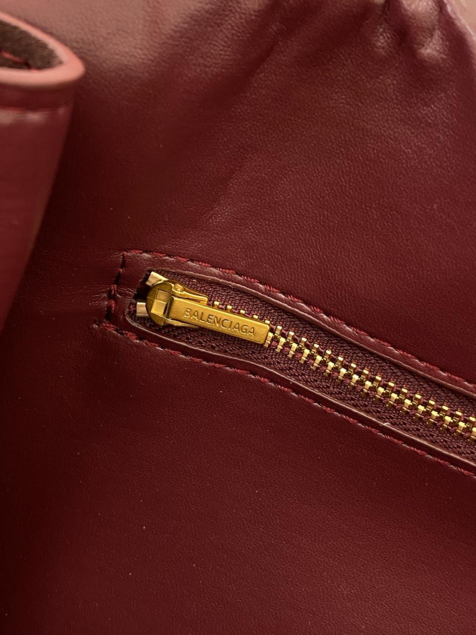 Balenciaga Rodeo Large Suede Burgundy/Gold Hardware - 17