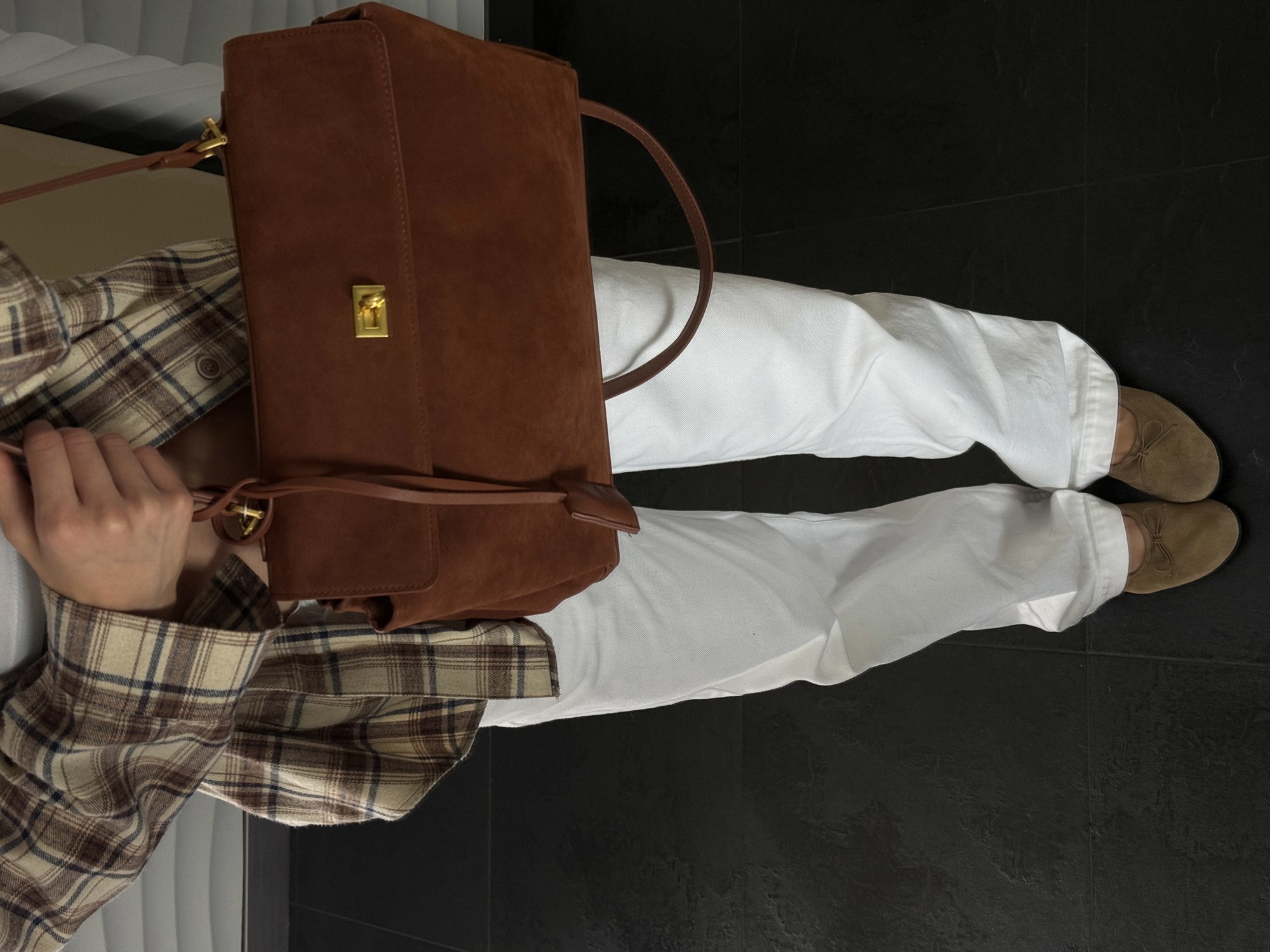 Balenciaga Rodeo Large Suede Ginger/Gold Hardware - 14
