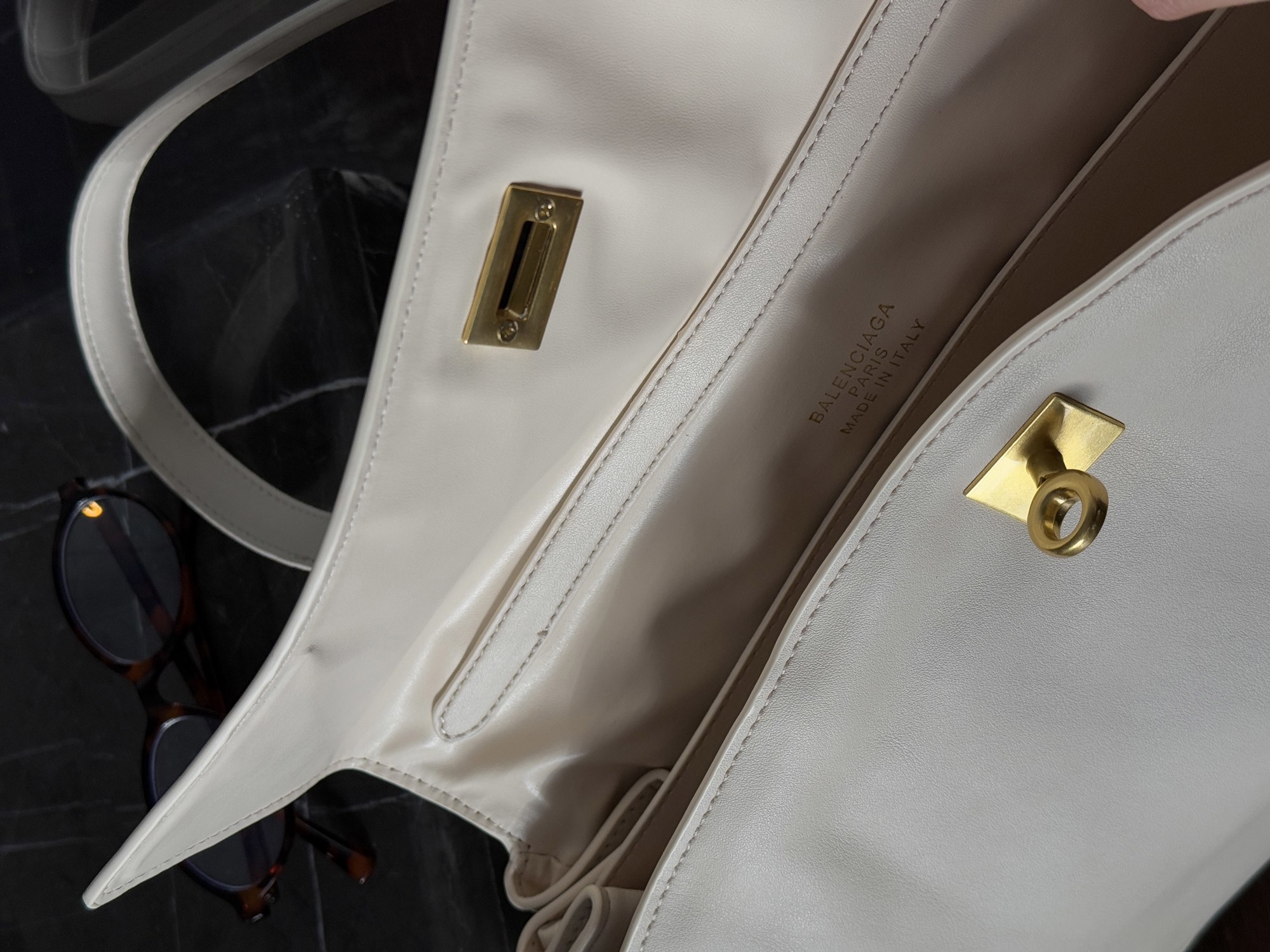 Balenciaga Rodeo Large White/Gold - 7