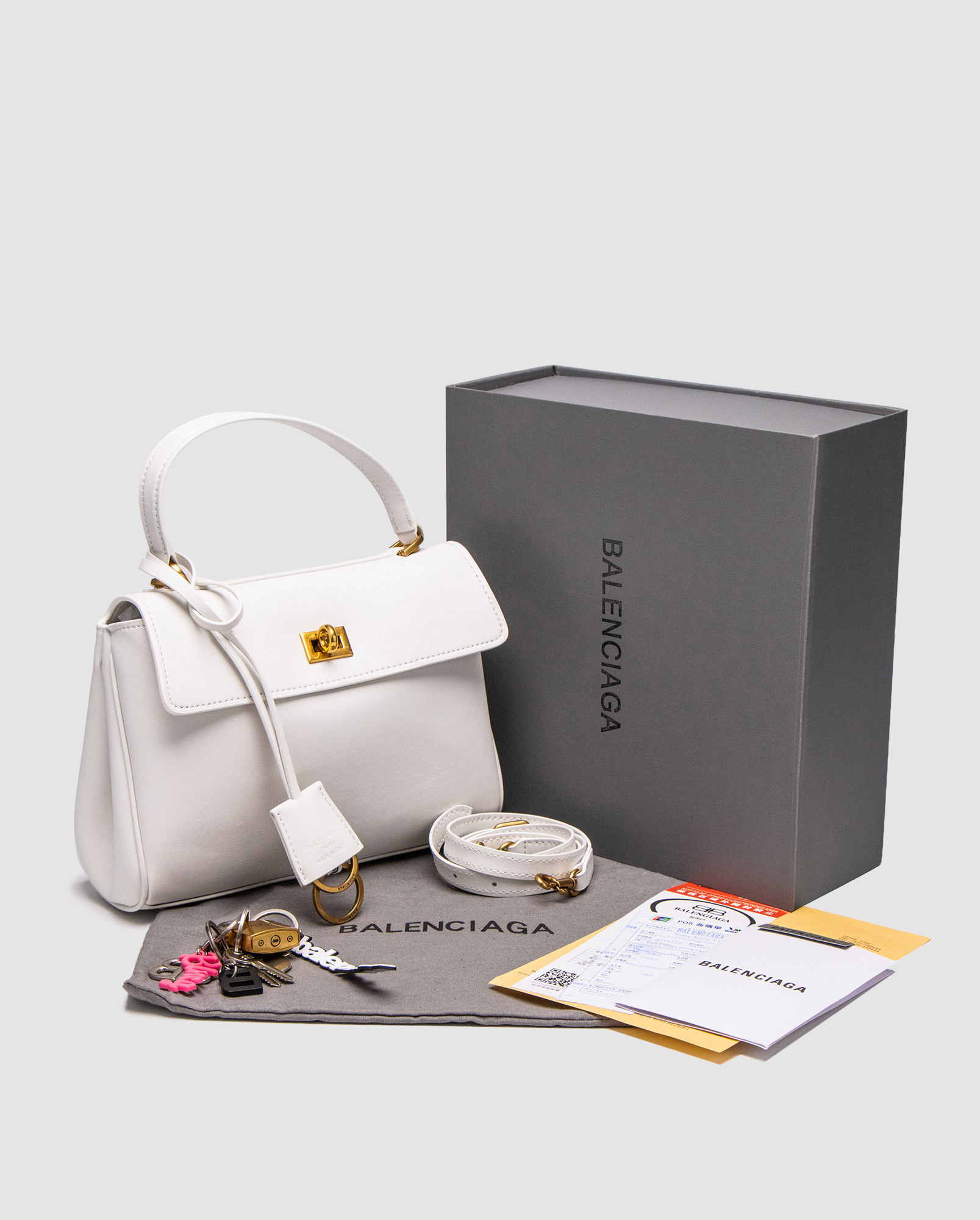 Balenciaga Rodeo Mini White/Gold - 7