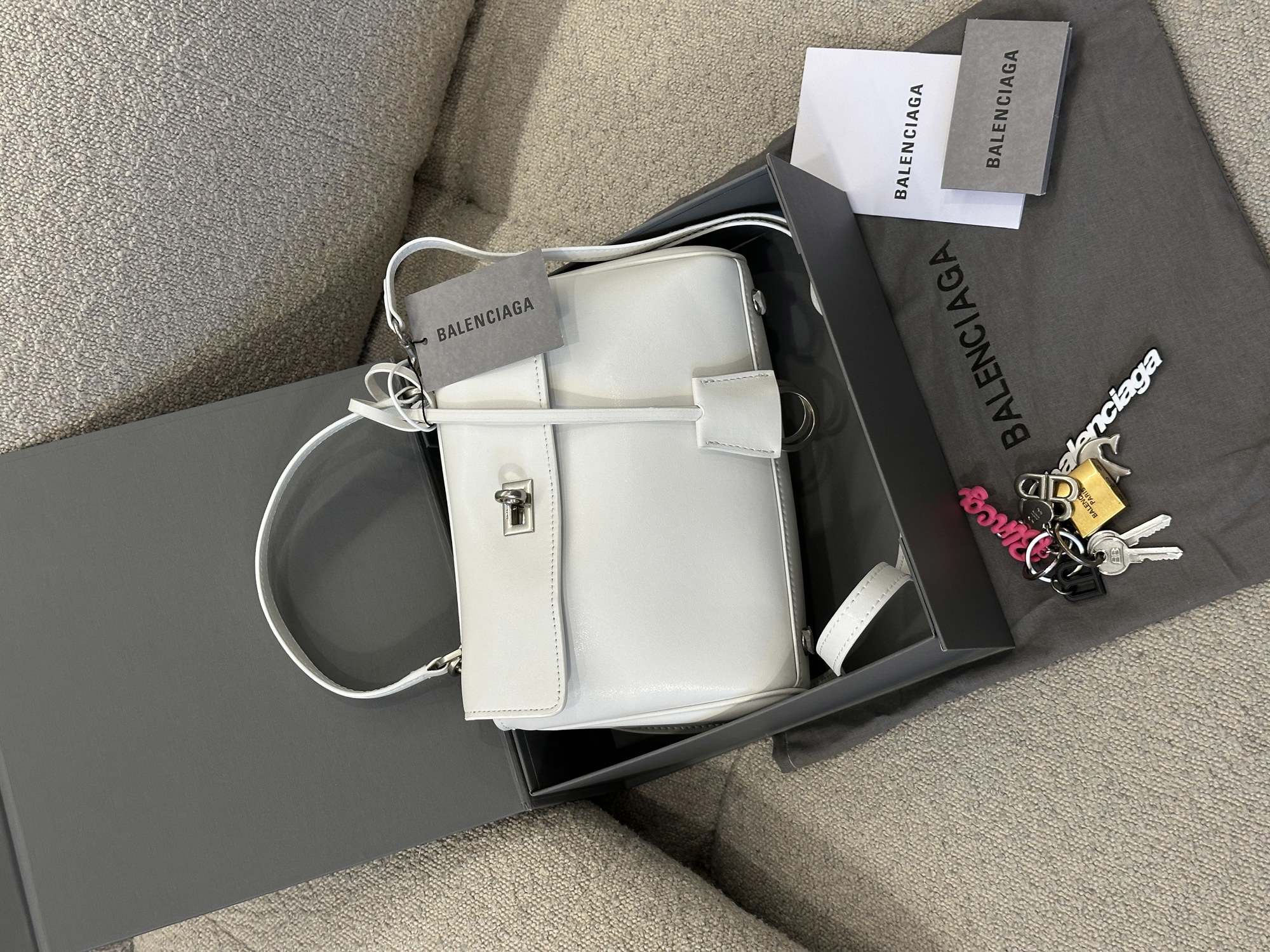 Balenciaga Rodeo Mini White/Silver - 14