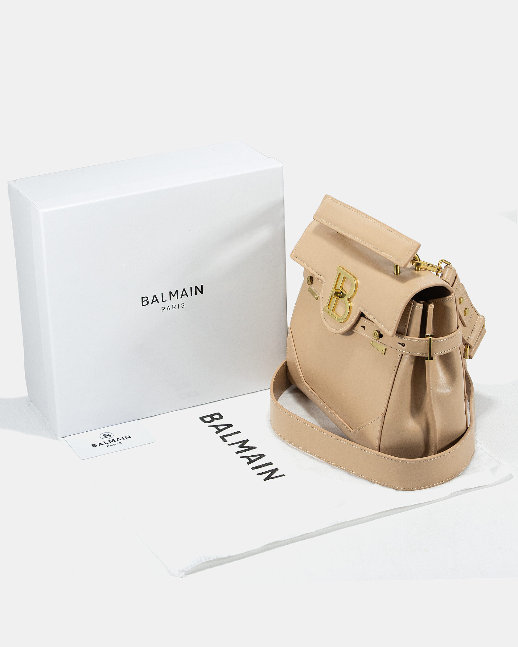 Balmain Beige B-Buzz 23 tote bag - 2