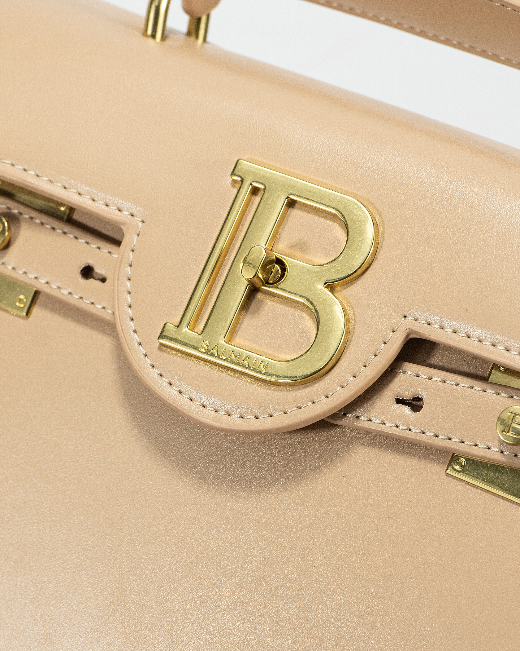 Balmain Beige B-Buzz 23 tote bag - 9