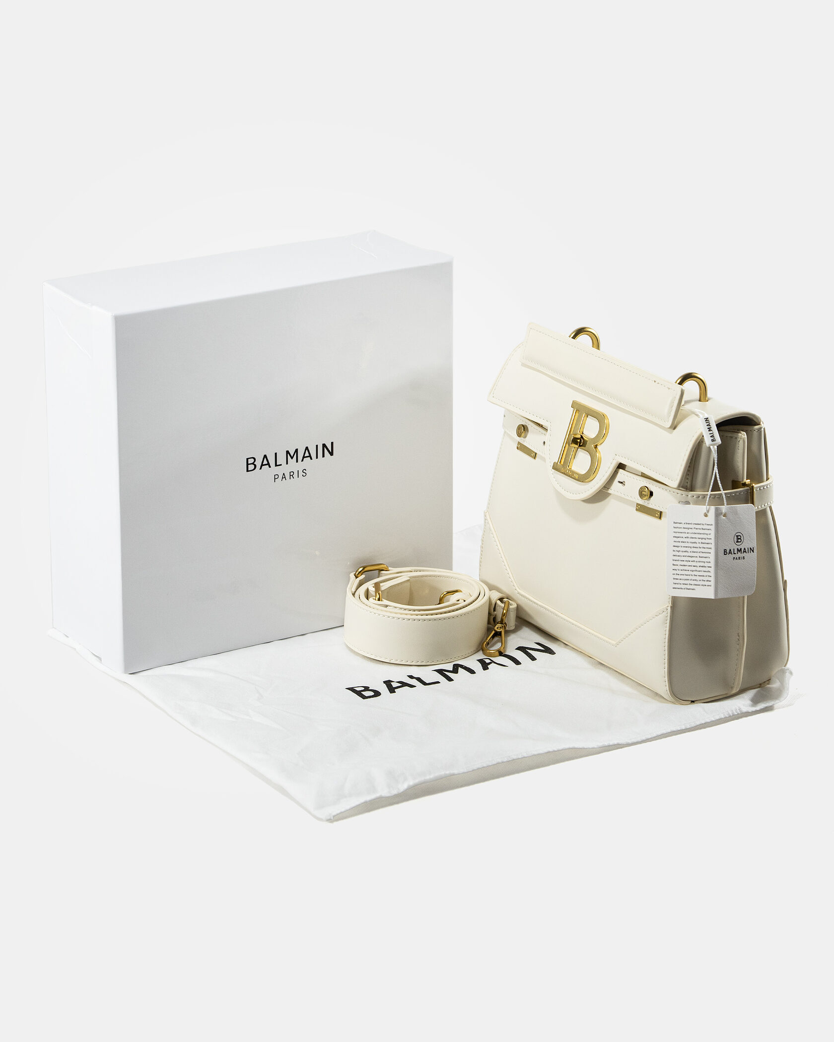 Balmain White B-Buzz 23 tote bag - 2