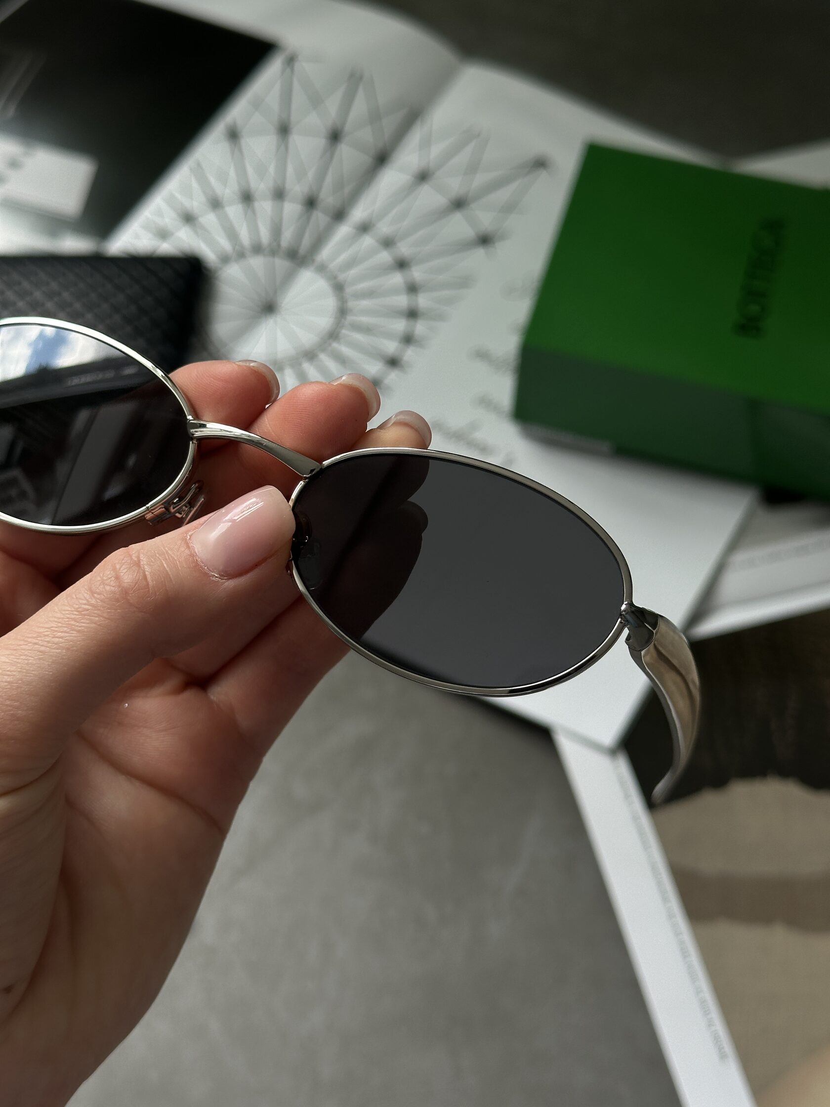 Bottega Veneta Black/Silver BV1386S 001 - 9