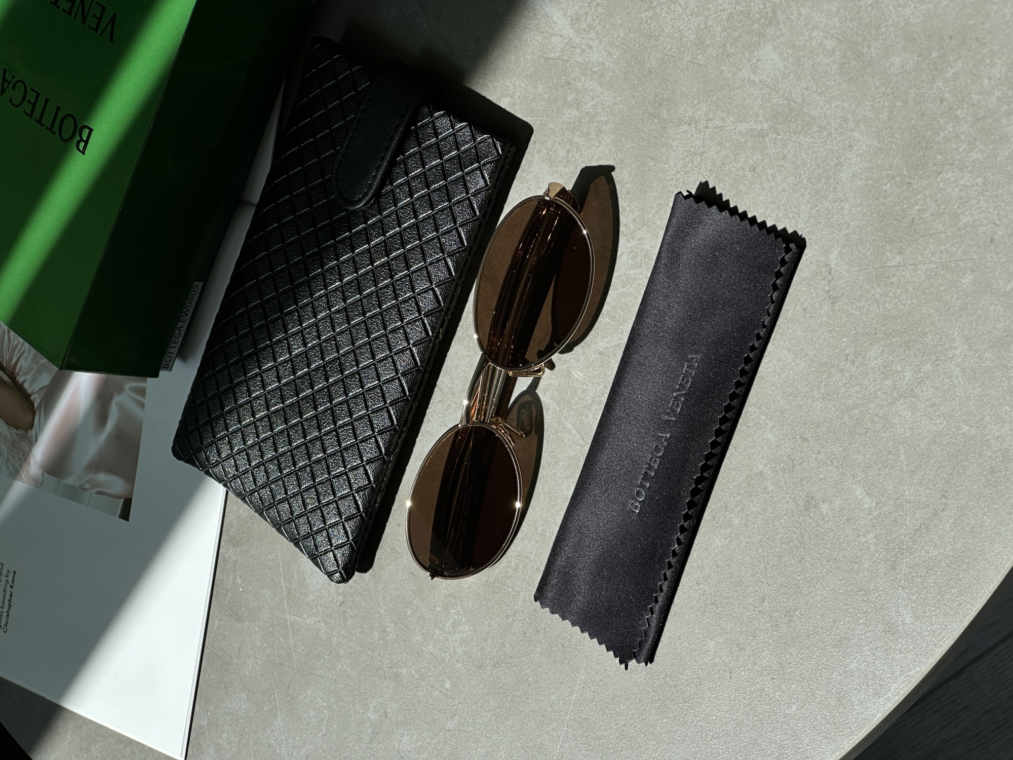 Bottega Veneta Brown/Gold BV1386S 003 - 3