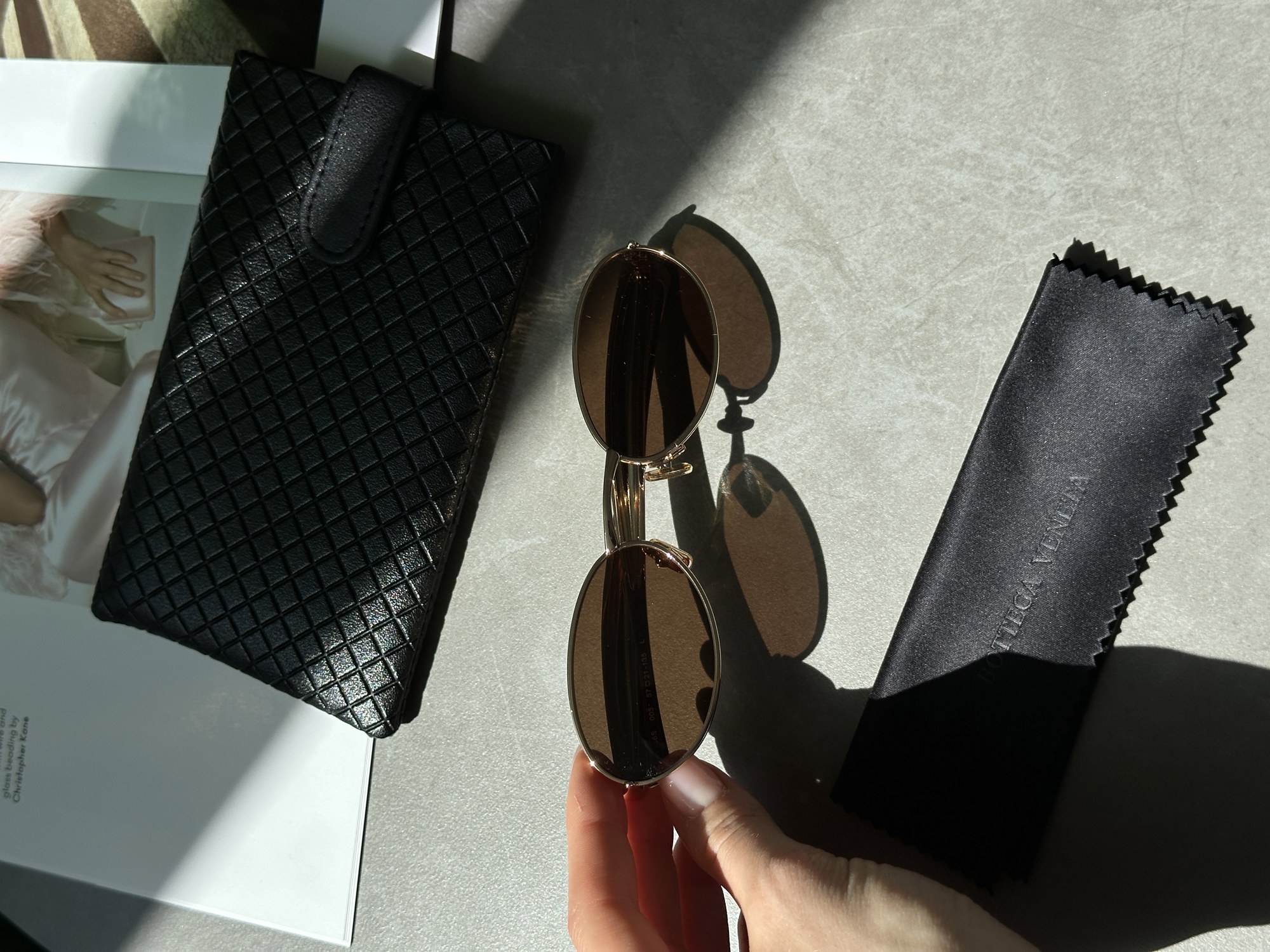 Bottega Veneta Brown/Gold BV1386S 003 - 6