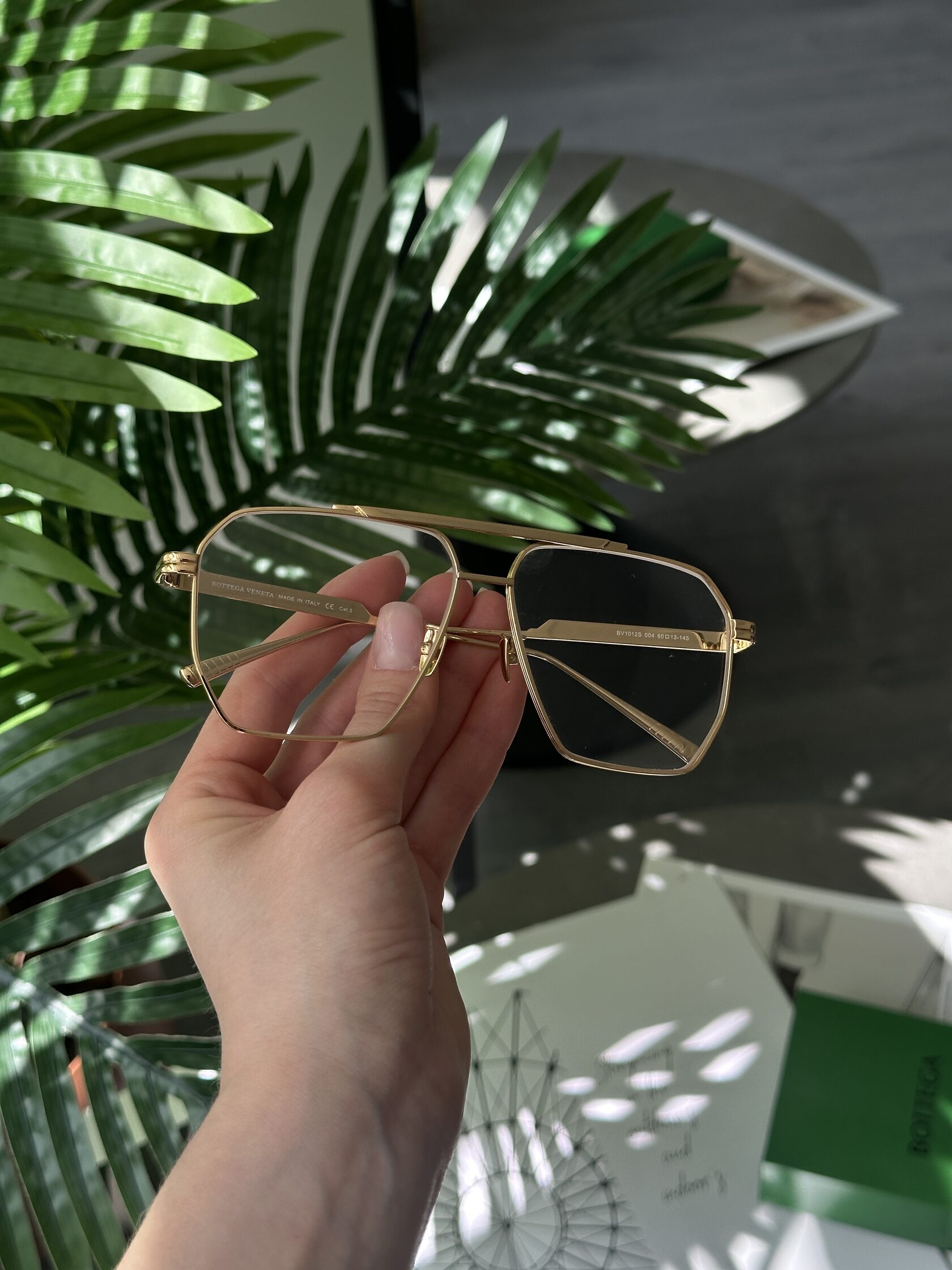 Bottega Veneta Clear/Gold BV1012S 004 - 7