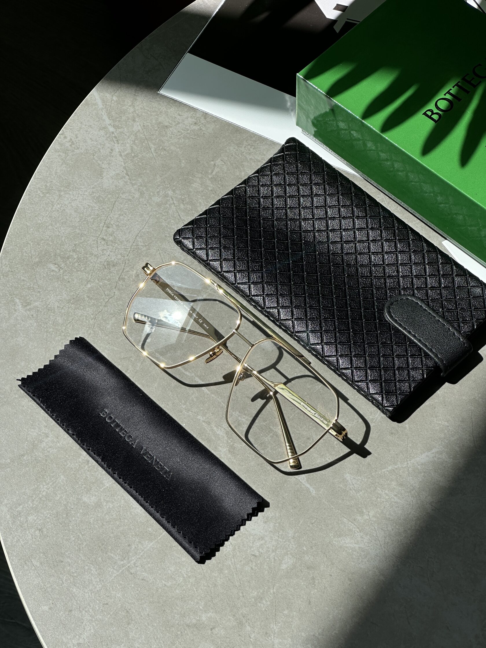 Bottega Veneta Clear/Gold BV1012S 004 - 8