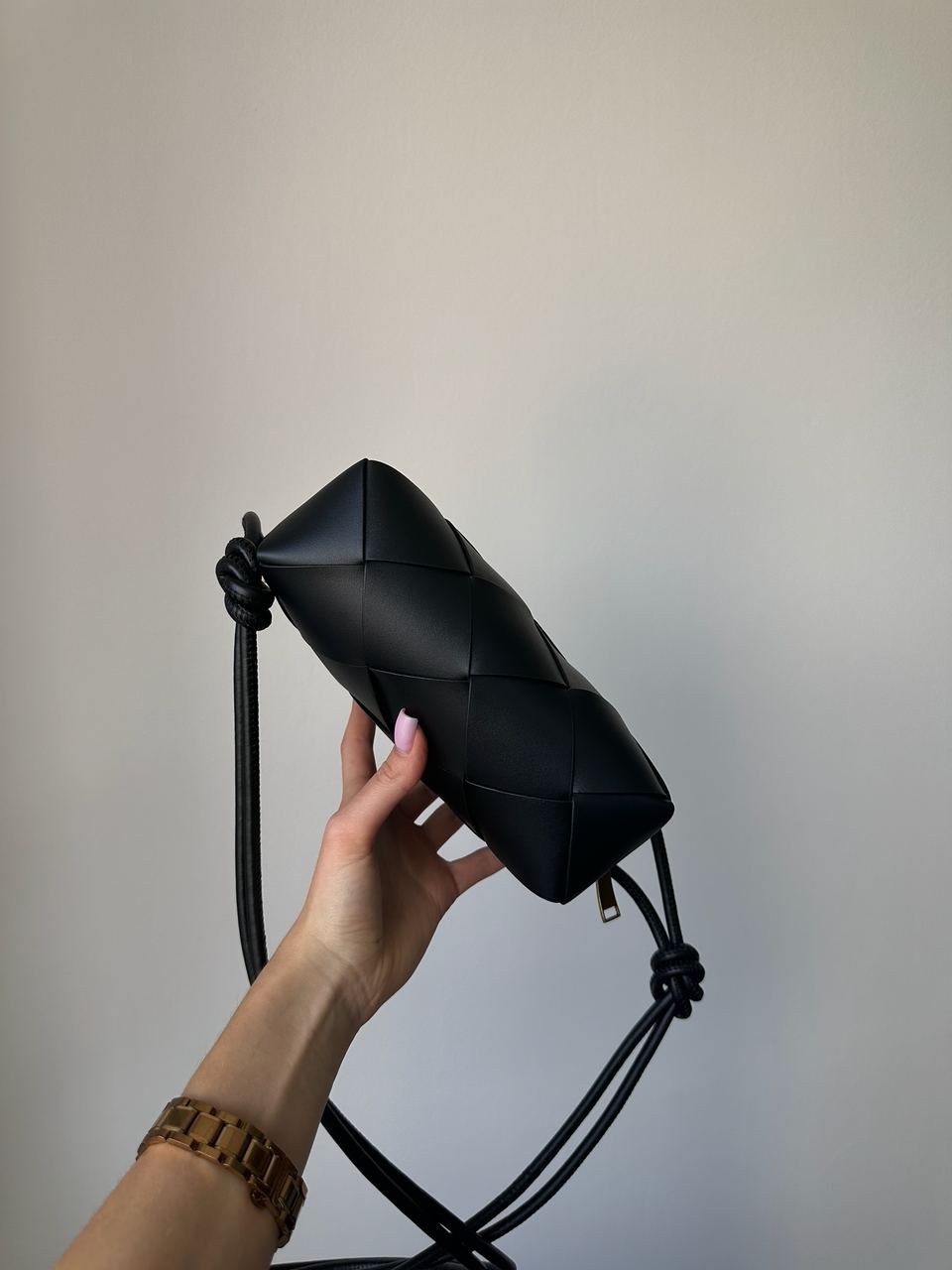 Bottega Veneta Mini Camera Bag 'Black/Gold' - 7