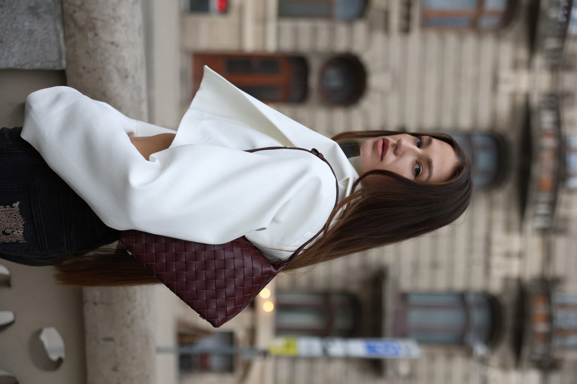 Bottega Veneta Mini Wallace Barolo - 13