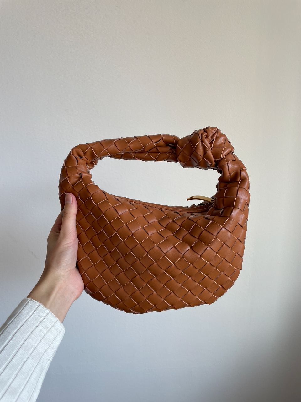 Bottega Veneta Nappa Intrecciato Mini Jodie Caramel - 12