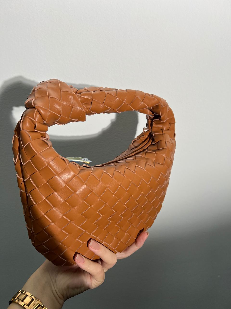 Bottega Veneta Nappa Intrecciato Mini Jodie Caramel - 14