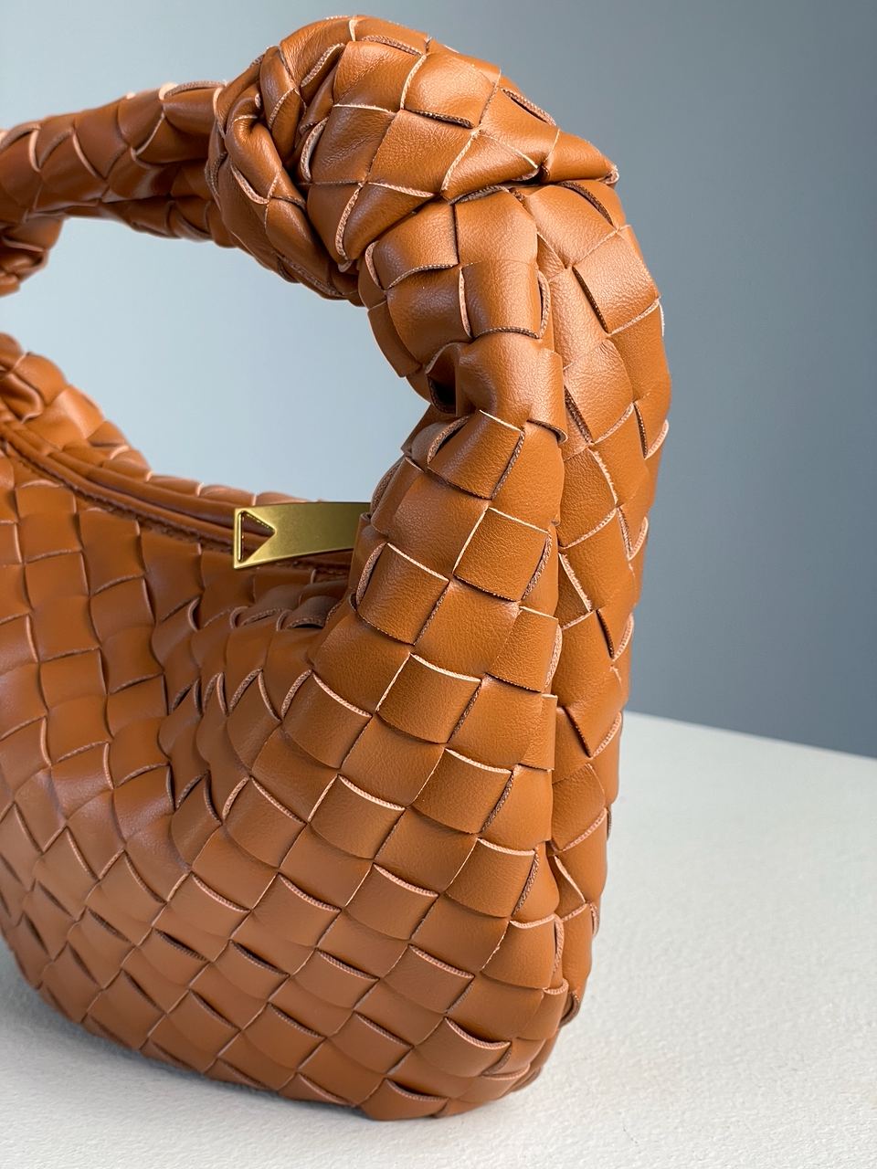 Bottega Veneta Nappa Intrecciato Mini Jodie Caramel - 18