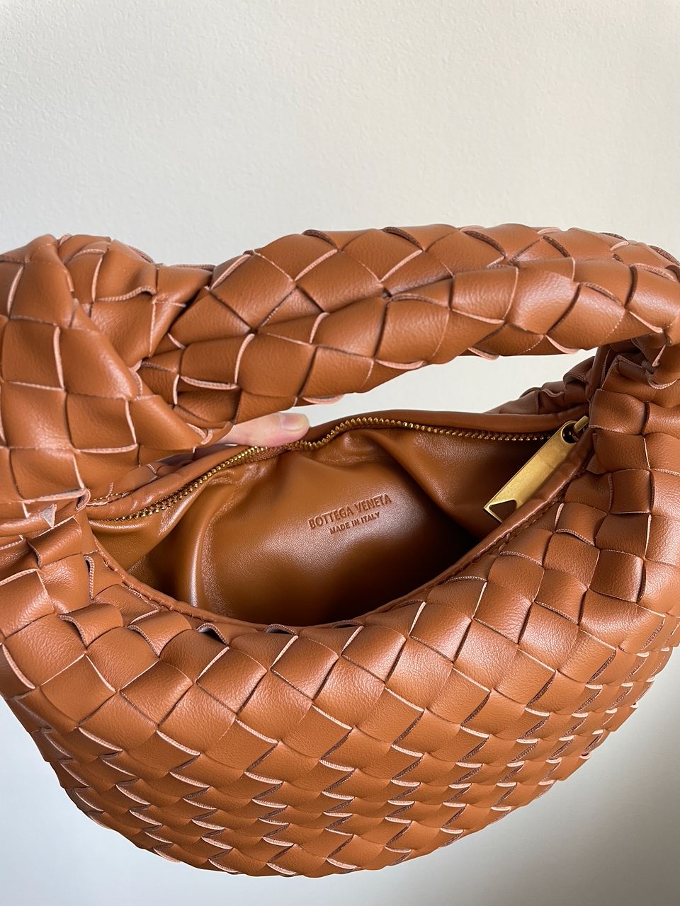 Bottega Veneta Nappa Intrecciato Mini Jodie Caramel - 22