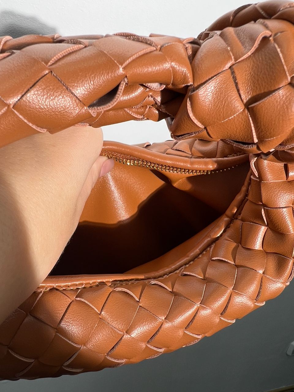 Bottega Veneta Nappa Intrecciato Mini Jodie Caramel - 23