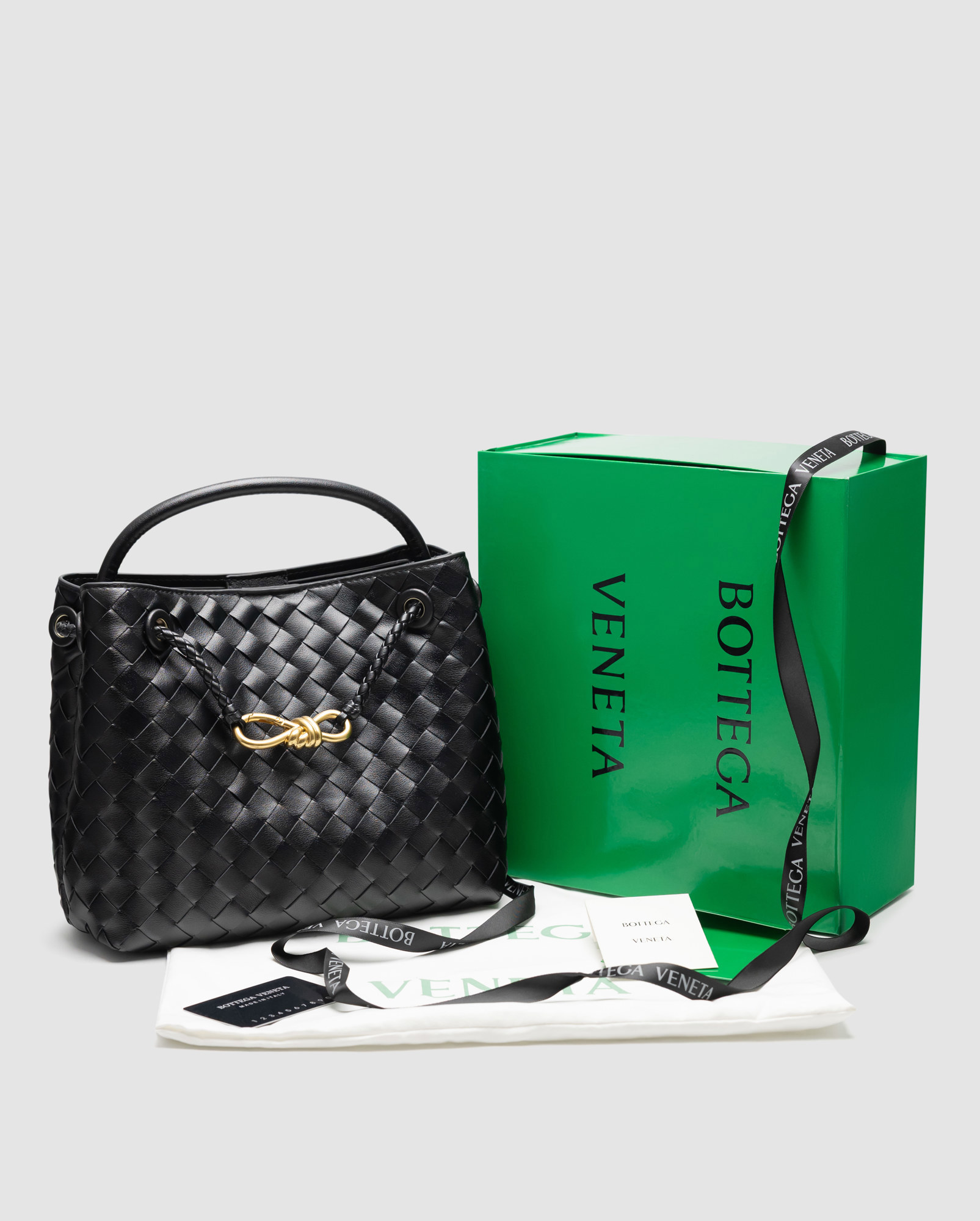 Bottega Veneta Small Andiamo Black - 7