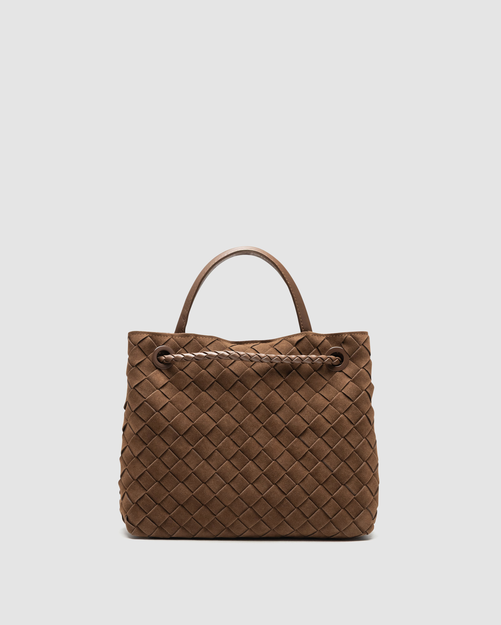 Bottega Veneta Small Andiamo Suede Amber - 3