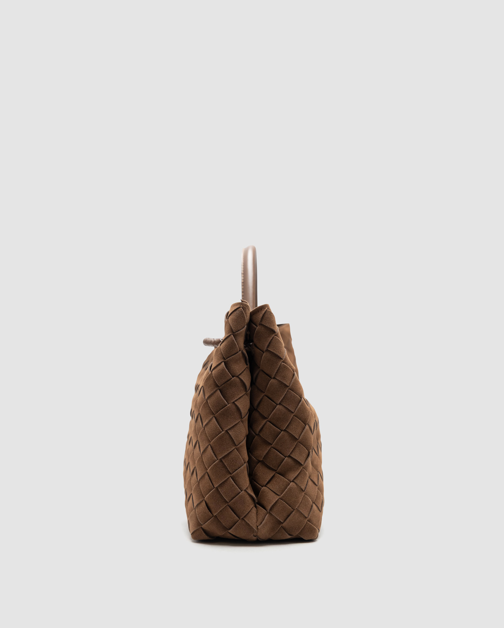 Bottega Veneta Small Andiamo Suede Amber - 4