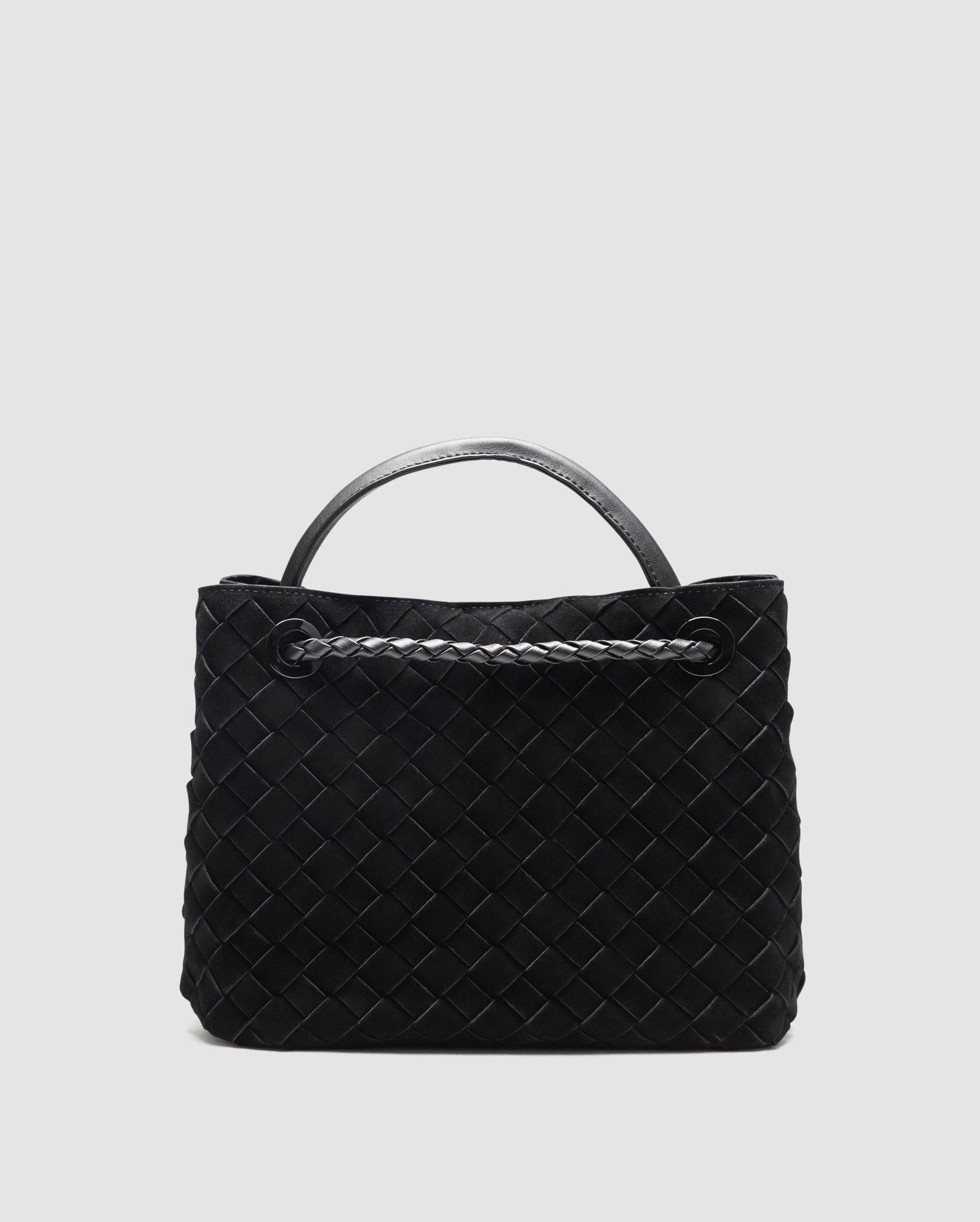 Bottega Veneta Small Andiamo Suede Black - 3